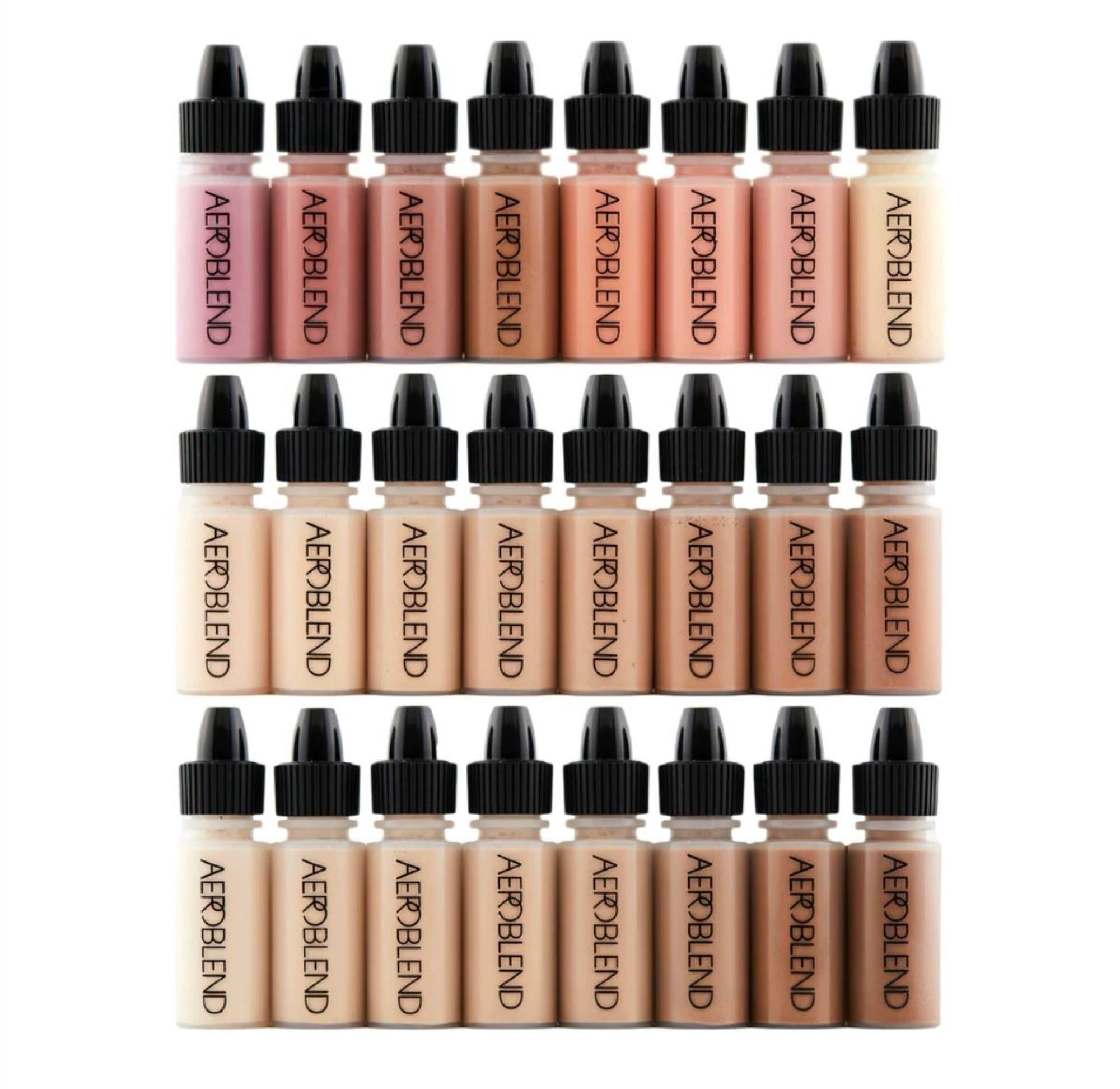 Airbrush make-up pods from Aeroblend.