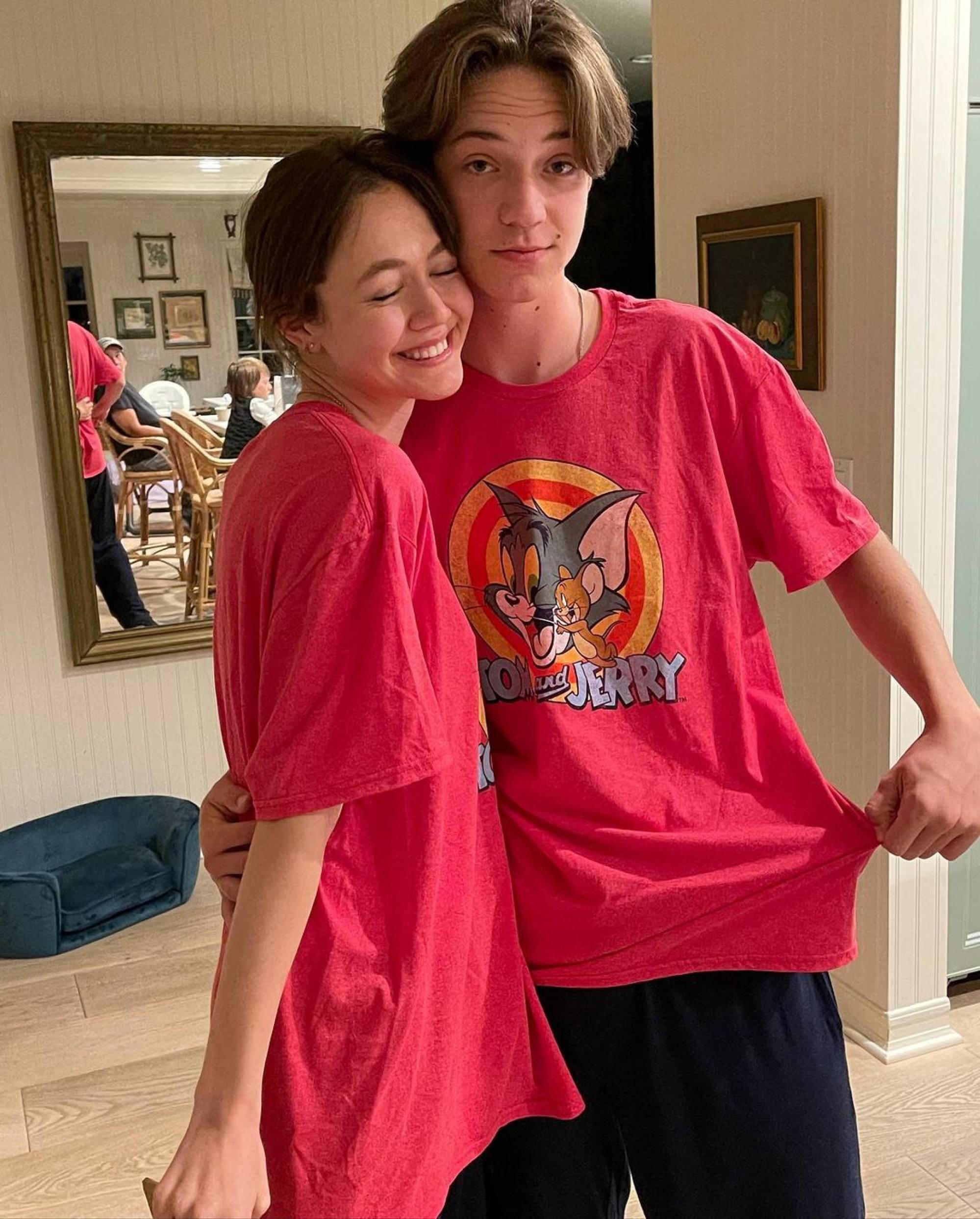 Iris Apatow, 19, says boyfriend and Kate Hudson's son Ryder Robinson, 18,  is a 'lovely angel