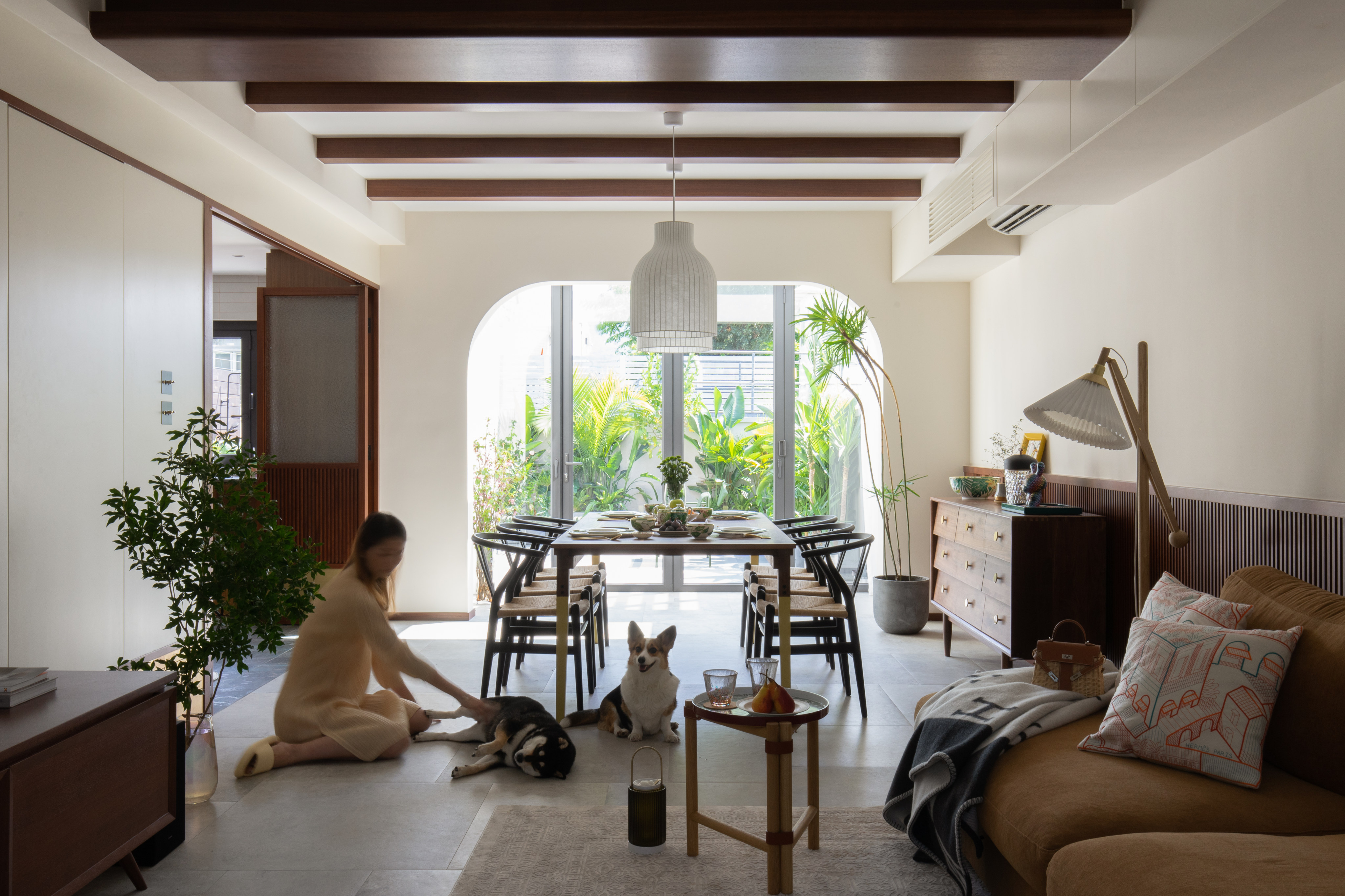 A home in Hong Lok Yuen, in Hong Kong’s New Territories, has been transformed to evoke a luxury Asian vacation villa. Photo: Keith Chan