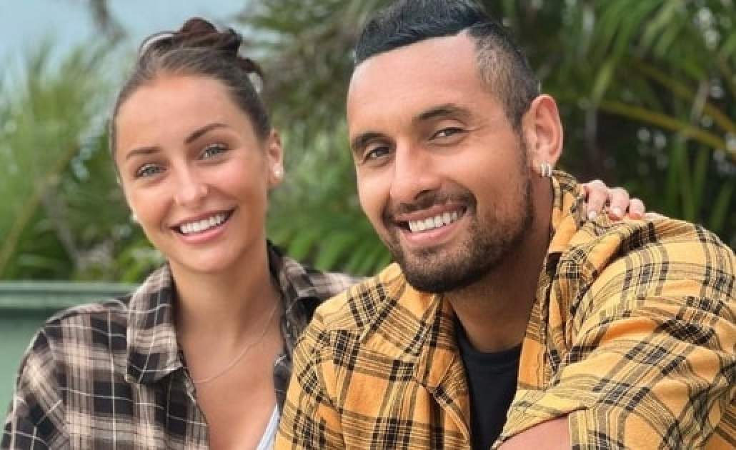 Nick Kyrgios and his ex-girlfriend Chiara Passari, who he has now been accused of assaulting. Photo: @StarBreaksNews/Twitter