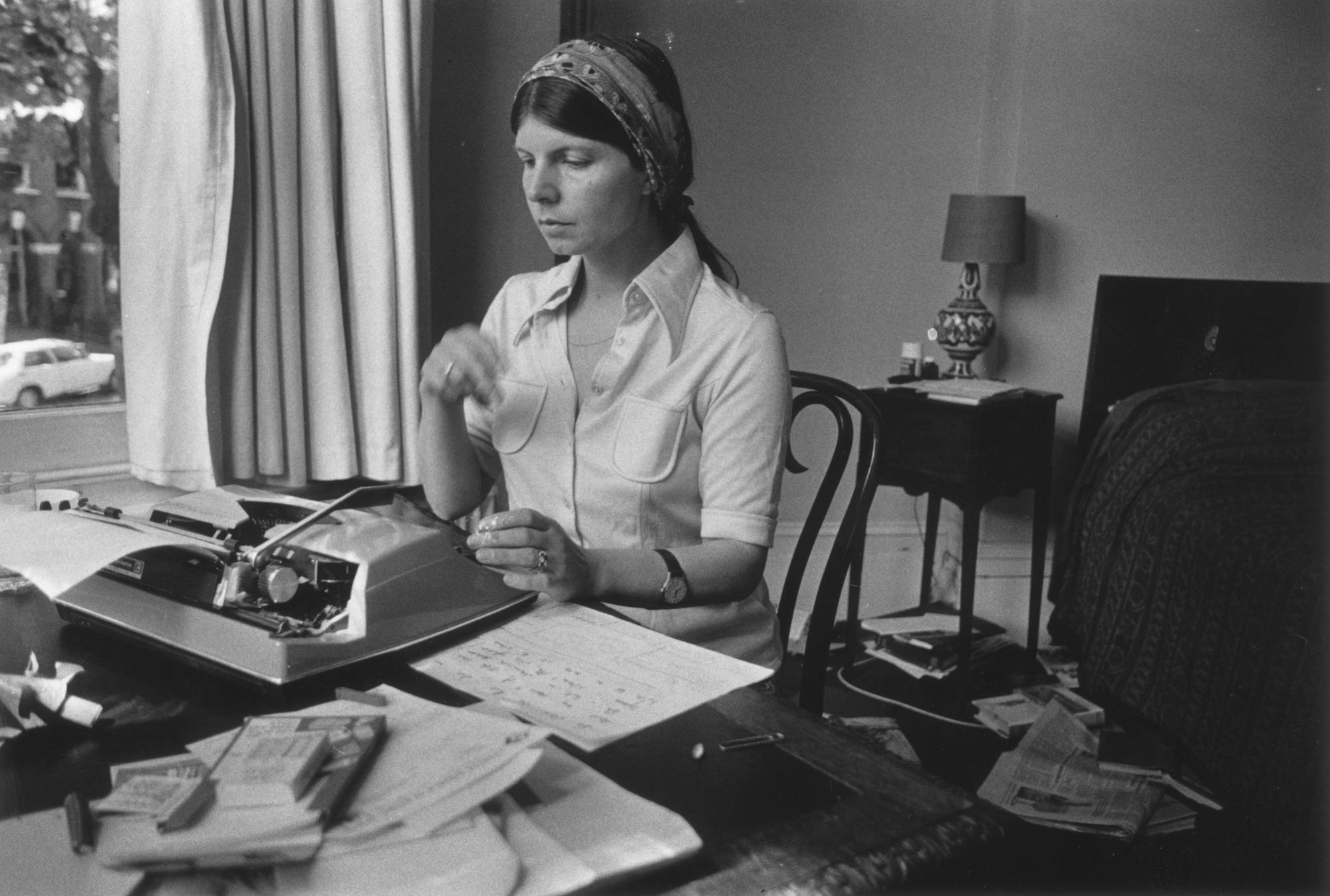 Westcott worked as a researcher for English novelist Margaret Drabble (above). Photo: Getty Images