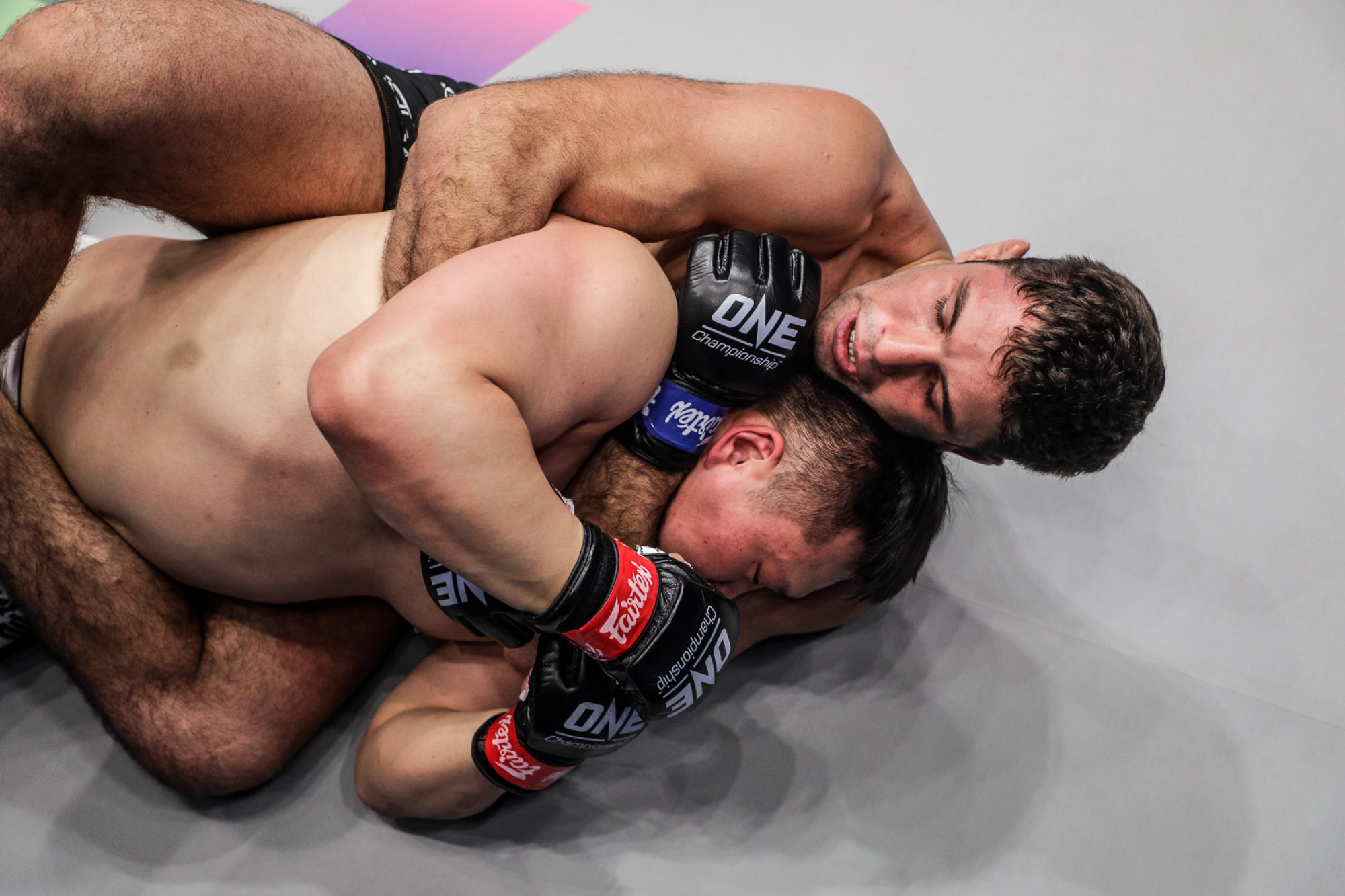 Brazil’s Marcus “Buchecha” Almeida defeats South Korea’s Ji-won Kang with a first-round rear-naked choke. Photo: ONE Championship.