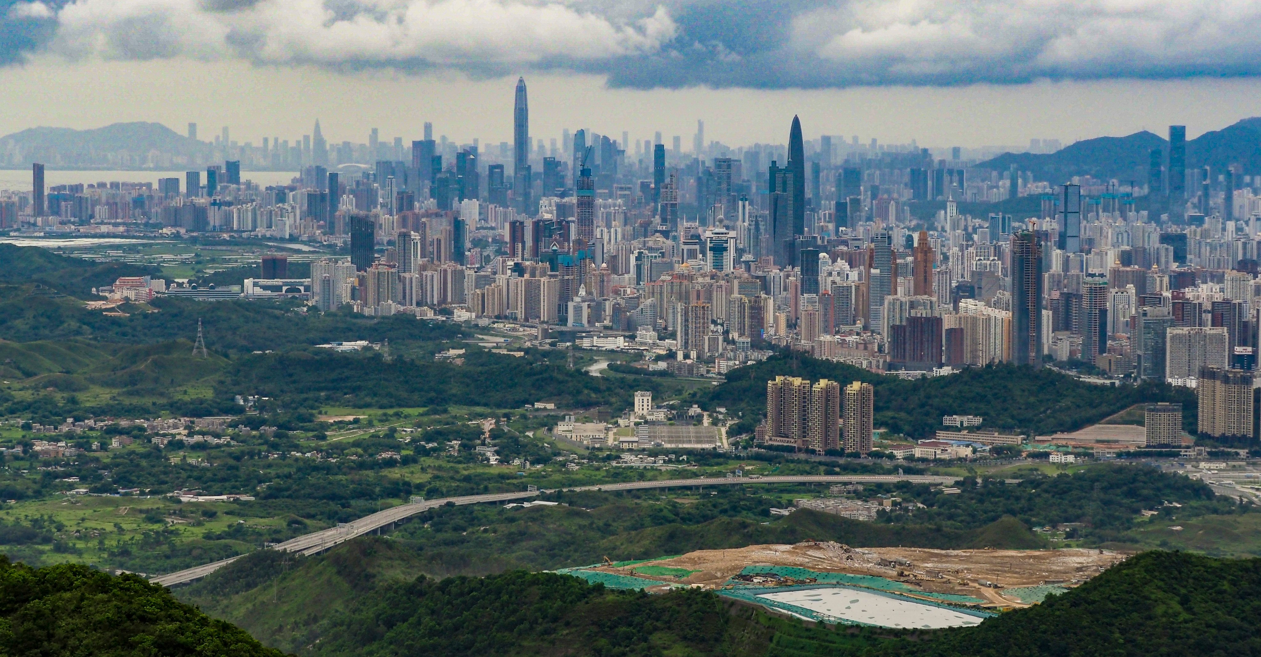 The skyscrapers of Shenzhen across the border with Hong Kong. Photo: Martin Chan