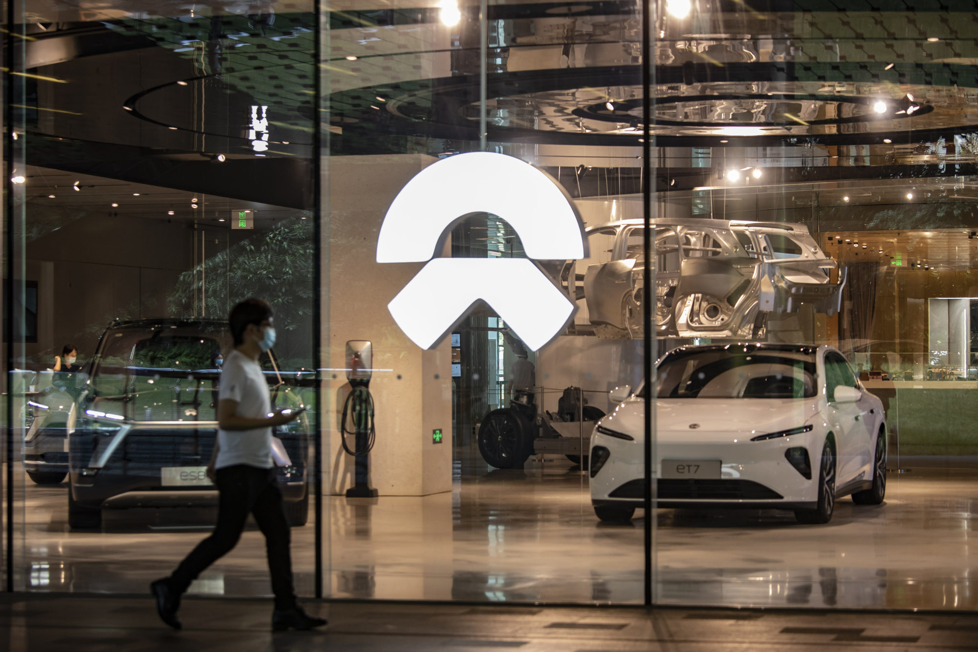 Nio shares advanced after Morgan Stanley raised the sales target of Chinese electric vehicle makers. Photo: Qilai Shen