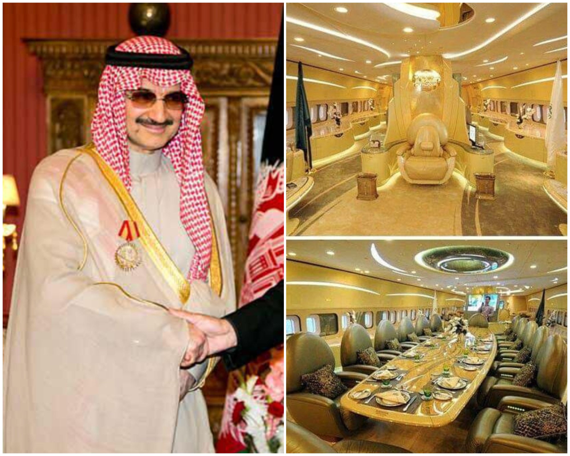 A plane fit for a royal, for sure. Photos: @prince_alwaleed.bin_talal, @luxerish/Instagram