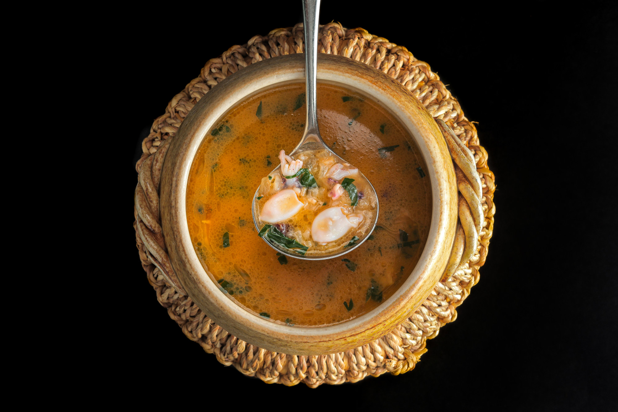 Ando’s “Sin Lola”, a take on “arroz caldoso”, a soupy rice dish. Photo: Ando