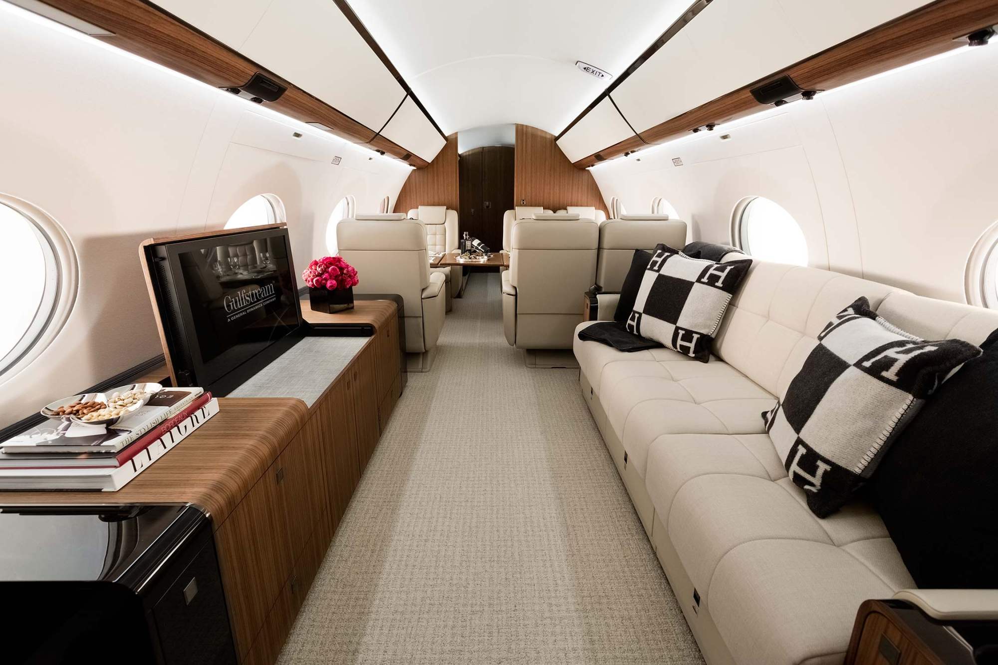 The billionaire’s preferred choice of transport. Photo: Gulfstream