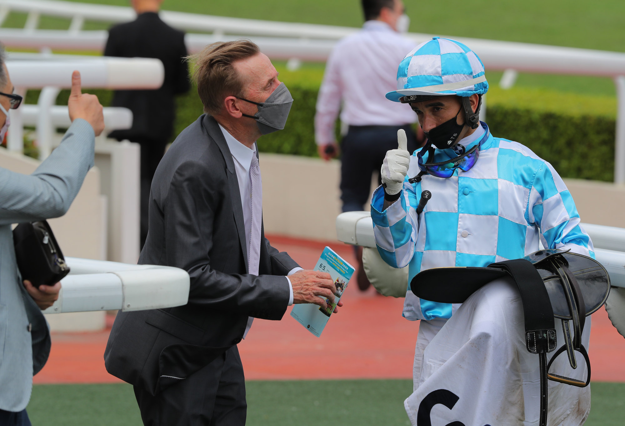 Joao Moreira after riding Tuchel in June, his most recent winner for John Size.