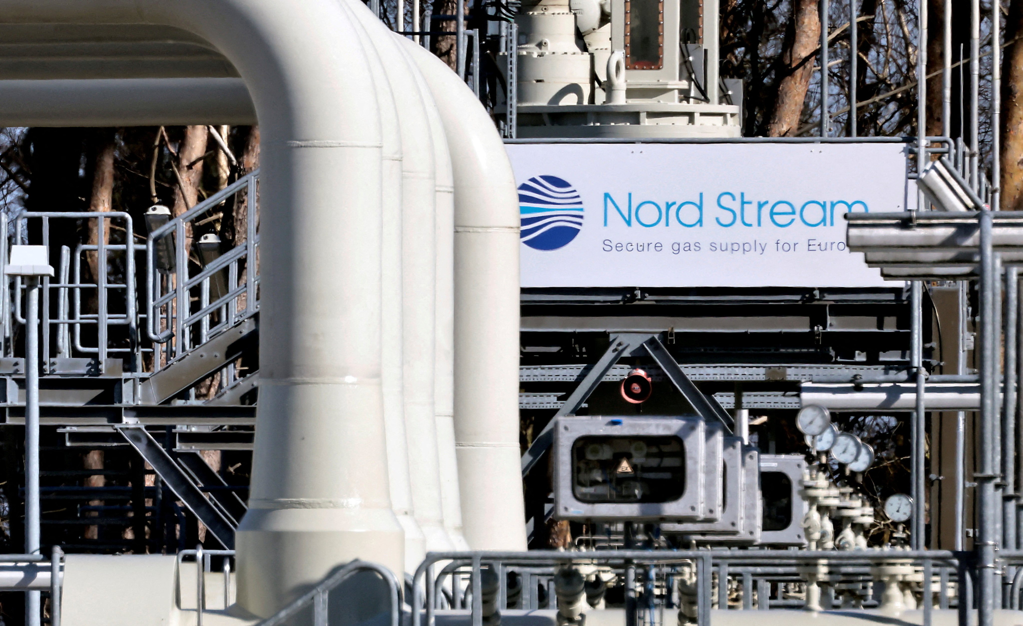Pipes at the landfall facilities of the Nord Stream 1 gas pipeline in Lubmin, Germany. Photo: Reuters