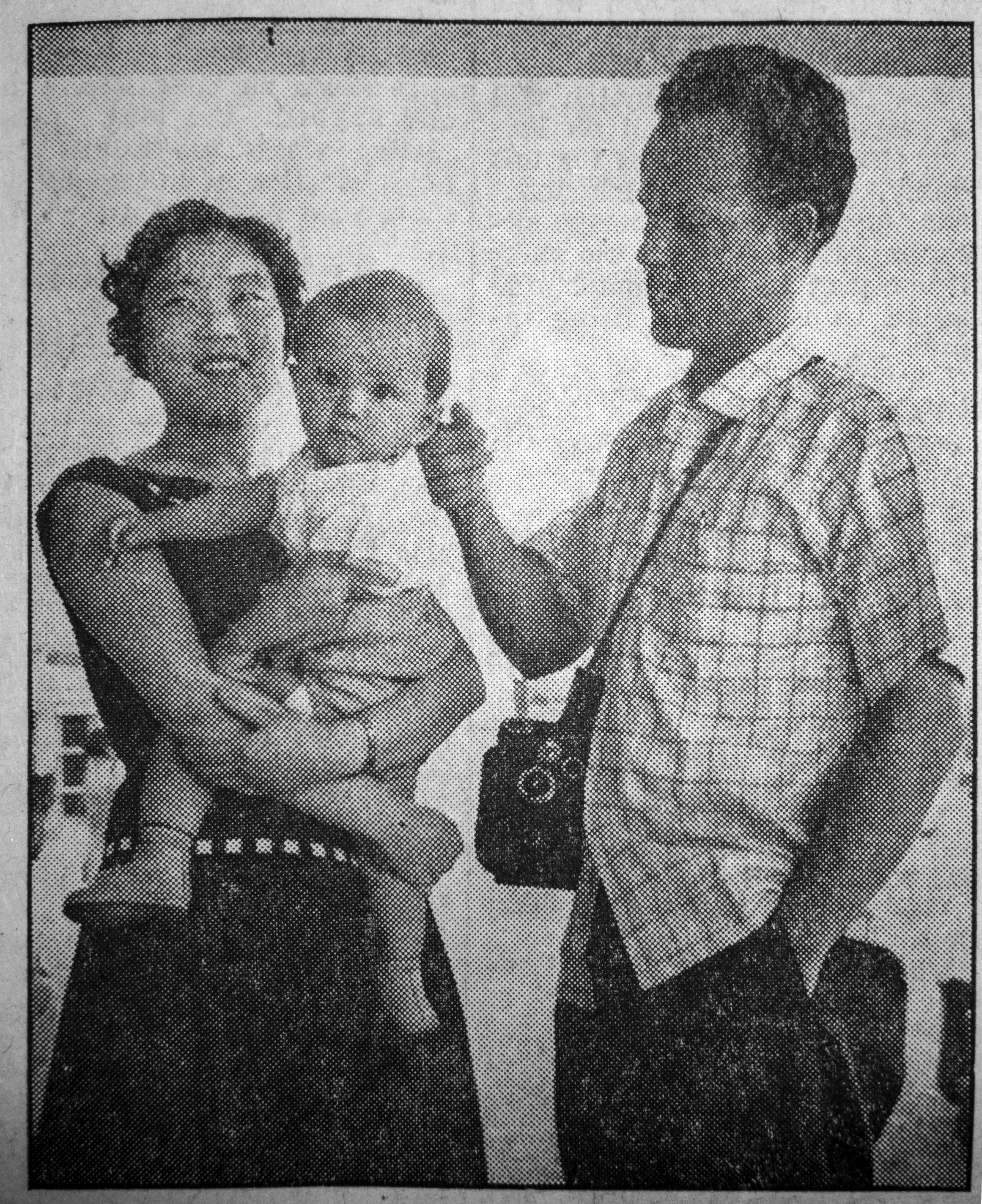 Donald Jackson Blackwood (right), his wife Junk Sook Rhee and their son. In 1957, the trio went missing from Macau and it transpired that they had rented a sampan and gone to visit China “out of curiosity”. Photo: SCMP