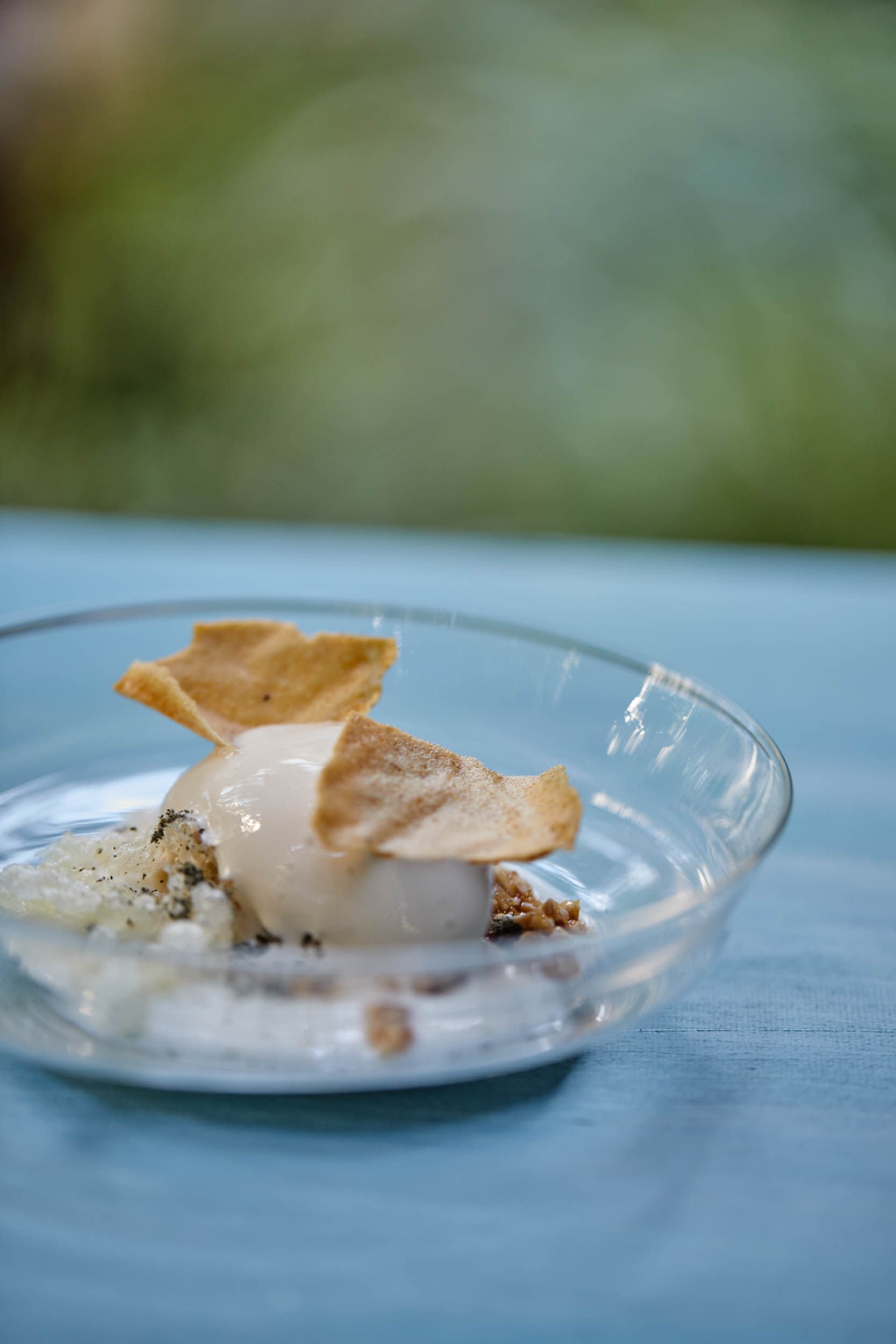 Baked potato ice cream with milk sauce at YongFoo Elite. Photo: YongFoo Elite