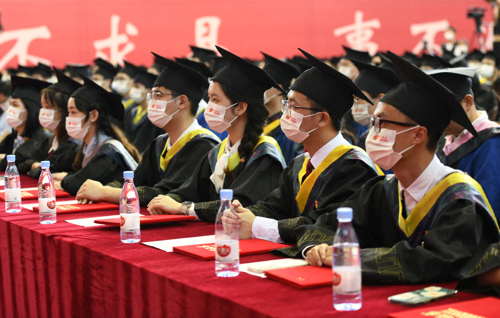 Chinese university students are graduating into the country’s toughest job market in decades, according to economists. Photo: Cnsphoto