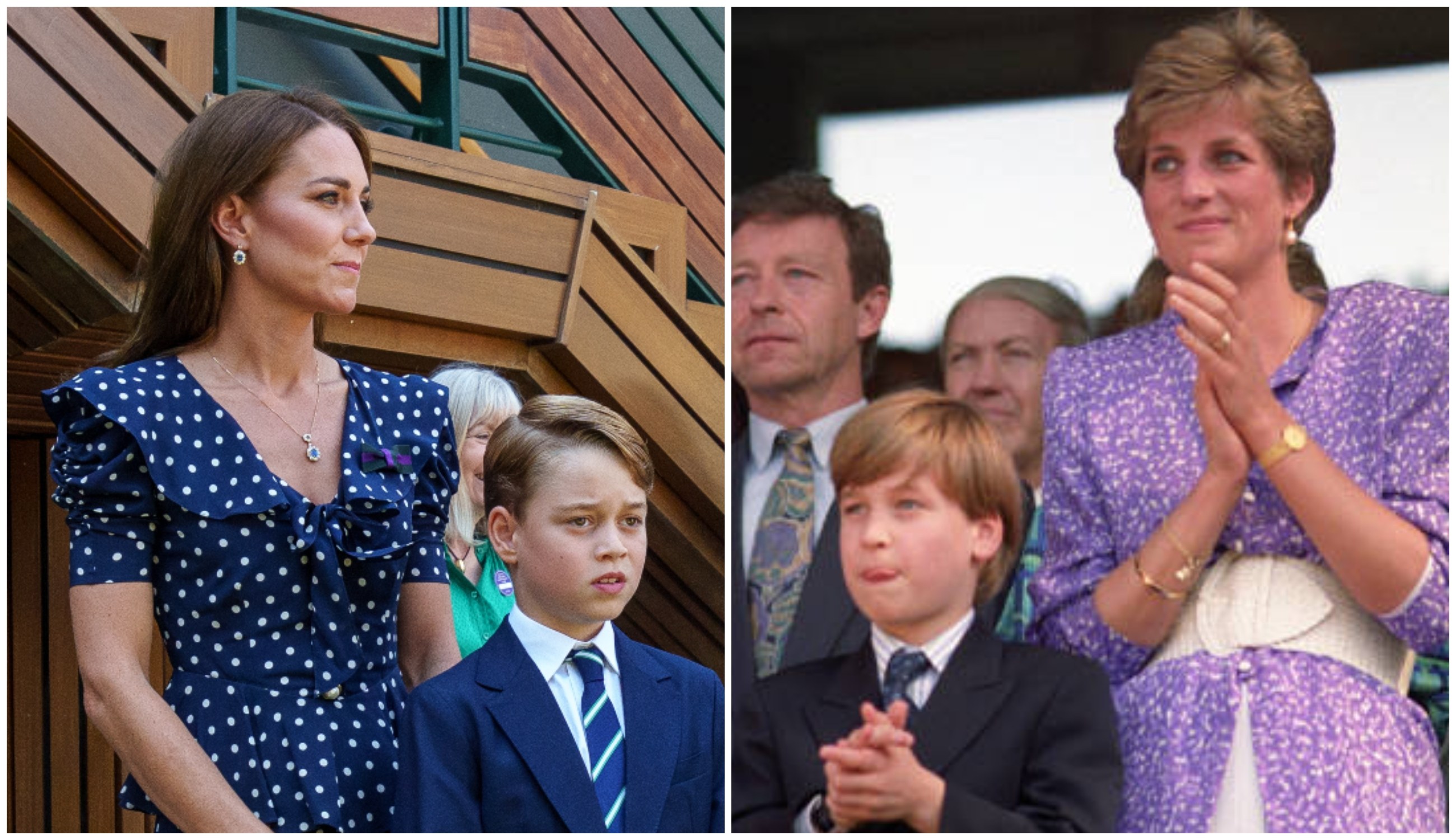 When Prince George joined his parents Kate Middleton and Prince William at the Wimbledon 2022 men’s final, all we could think about was his dad’s own tournament debut three decades earlier with mum Princess Diana. Photo: Getty
