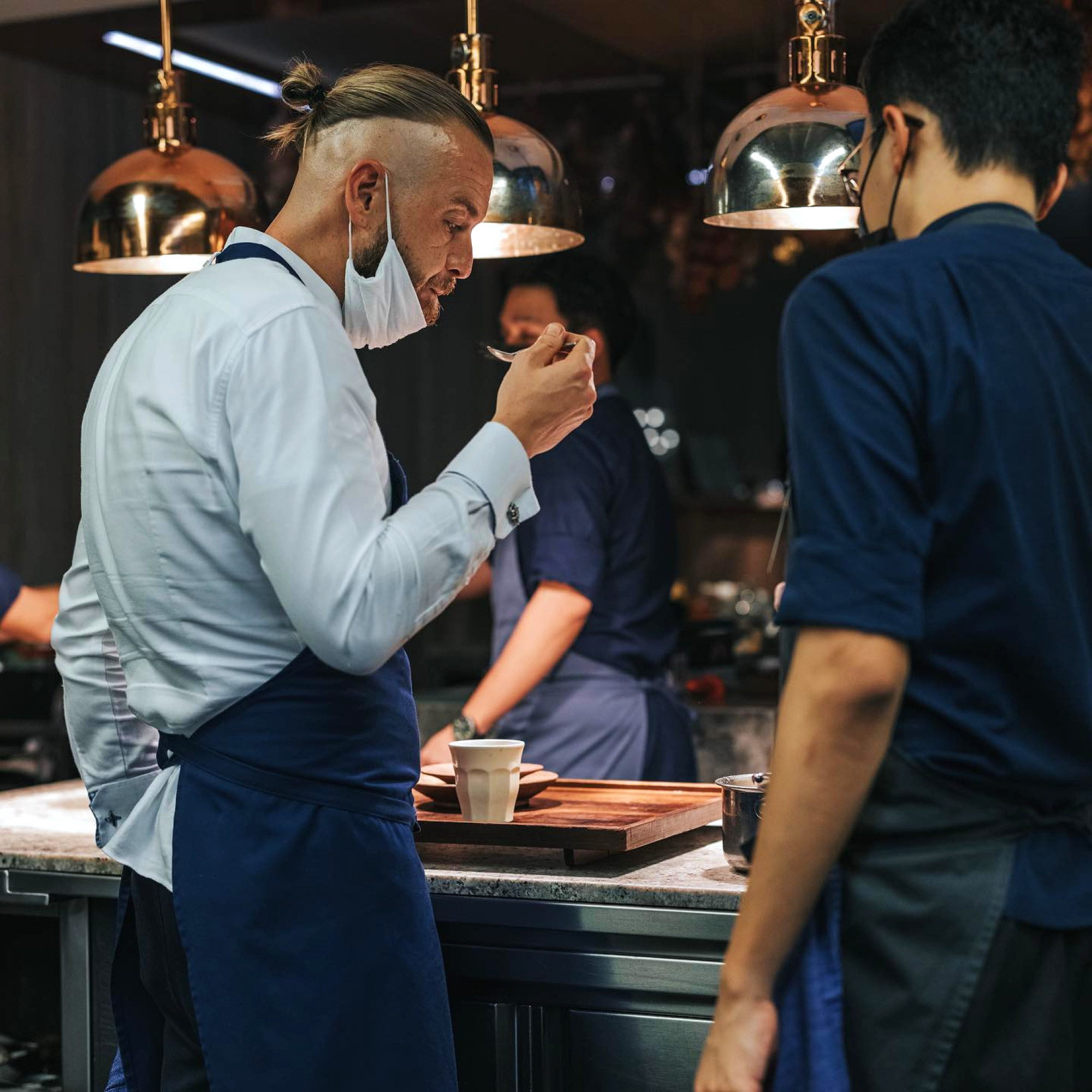 Tristin Farmer at three-Michelin-star restaurant Zen.