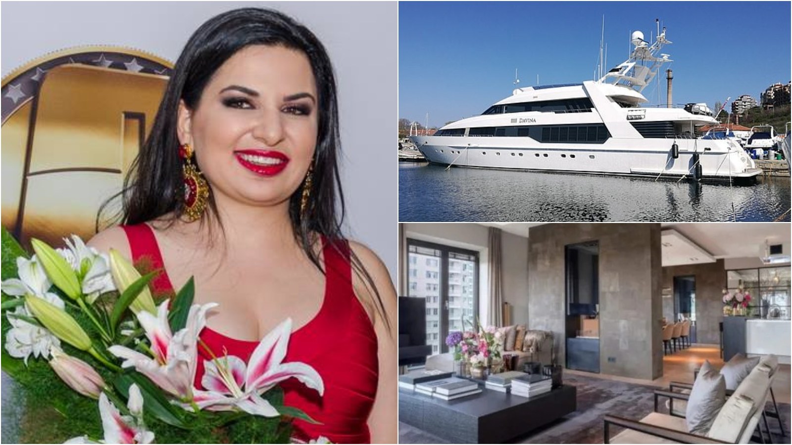 The crazy rich lifestyle of Ruja Ignatova – the glamorous crypto swindler, with a London penthouse, Bulgarian resort mansion and luxury superyacht. Photos: Luxurylaunches; Cryptoqueen/Facebook