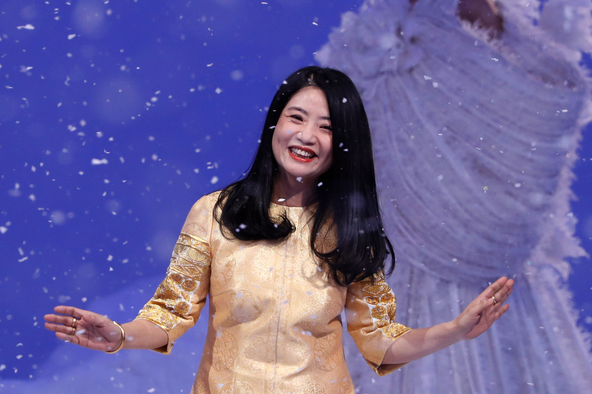 Chinese fashion designer Guo Pei says she has sown the “DNA of a nation” into her work. Photo: AFP