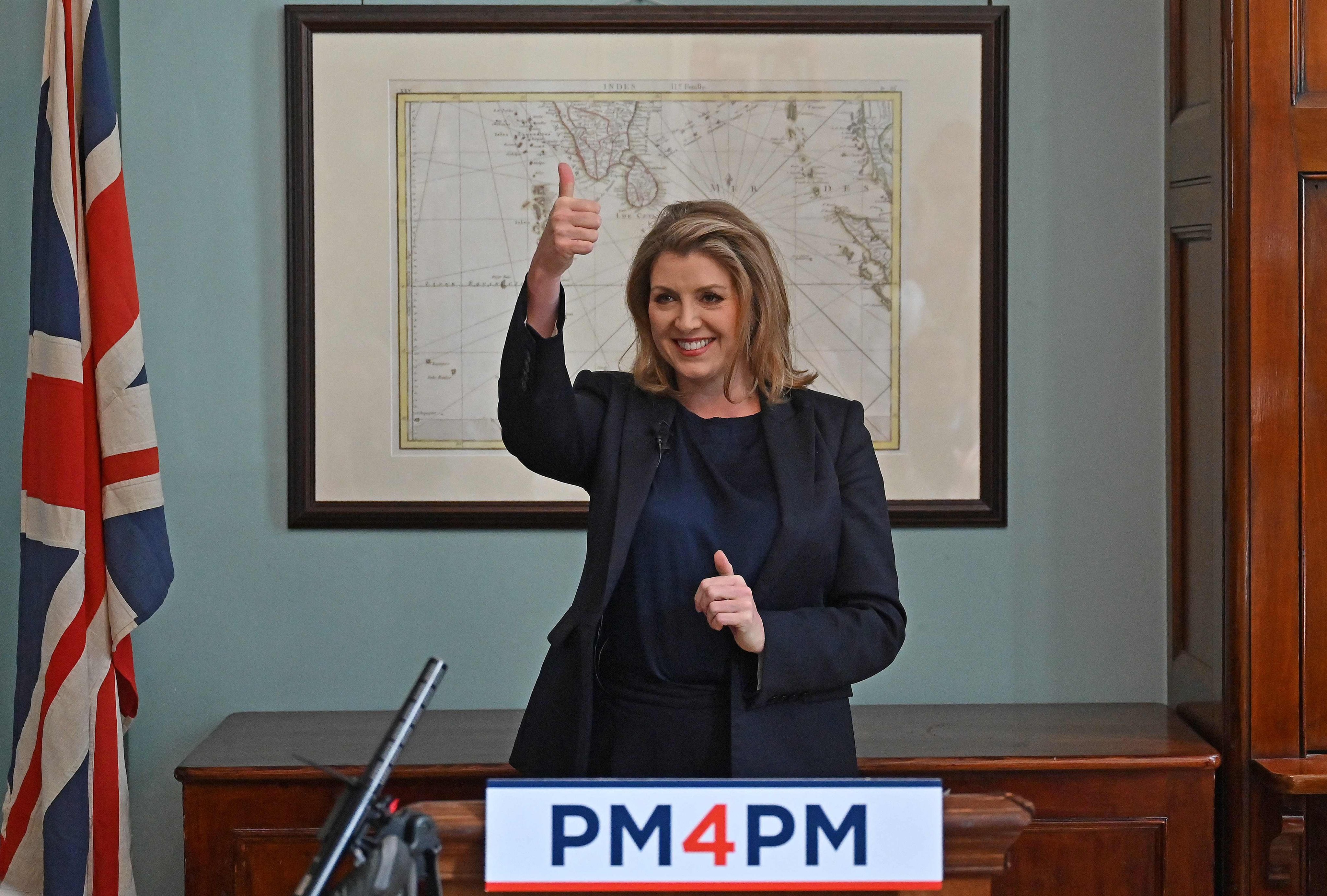 If Penny Mordaunt were to win the leadership race, it would cap a remarkable rise for the low-profile politician. Photo: AFP