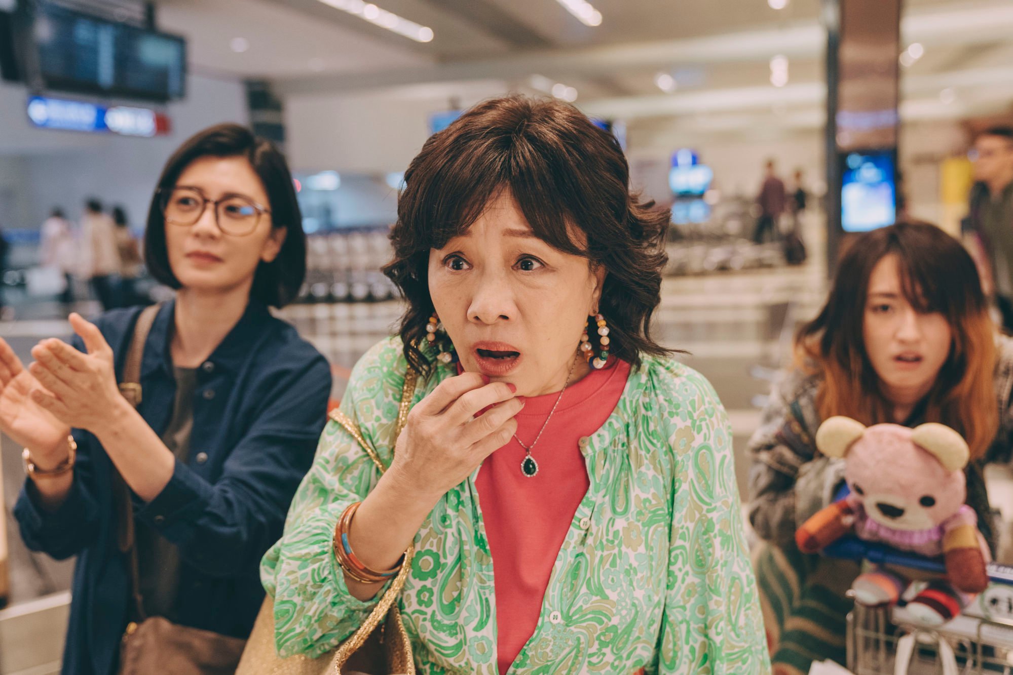 (From left) Chia, Wang and Ko in a still from Mom, Don’t Do That! Photo: Netflix