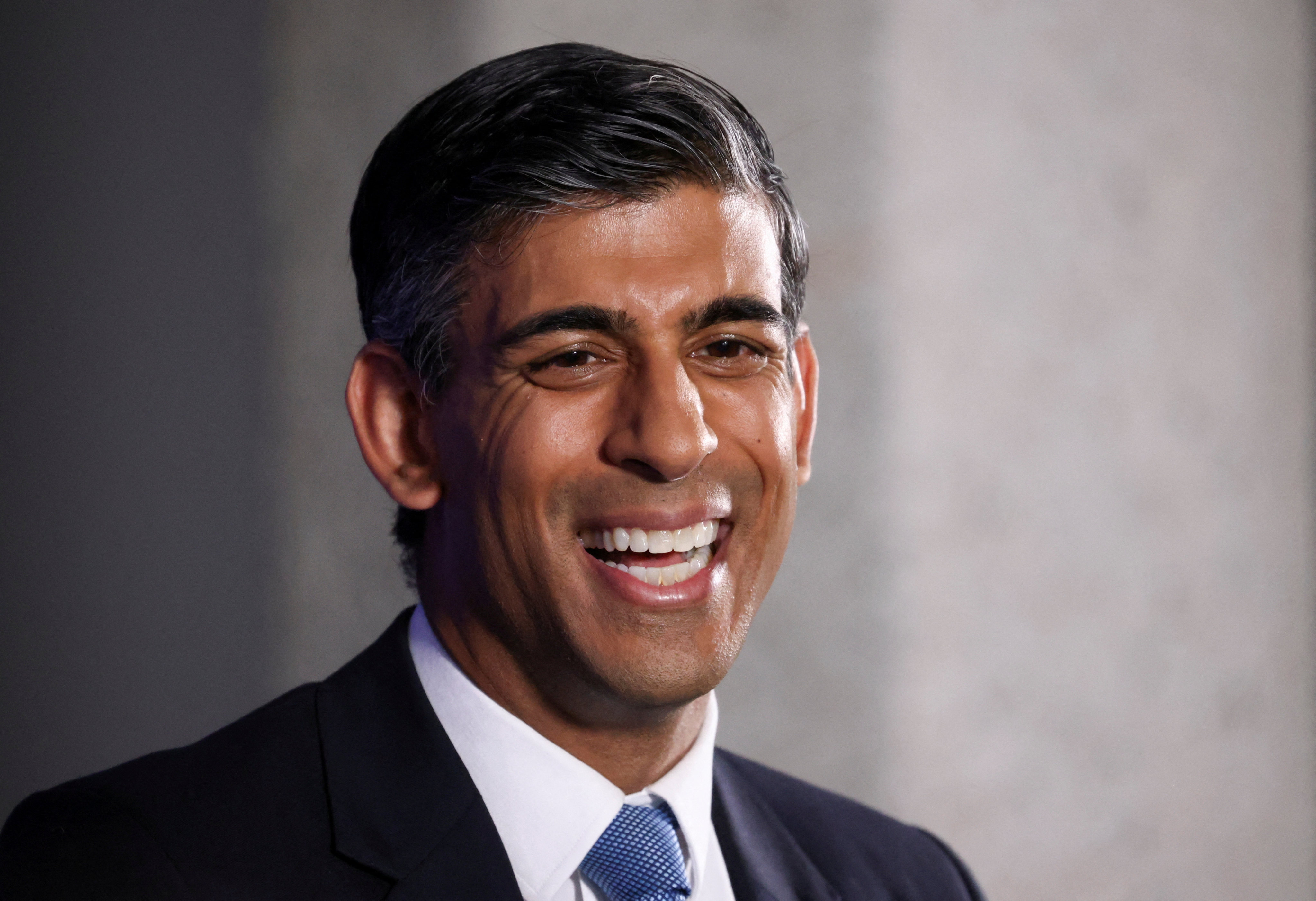 Former British finance minister Rishi Sunak speaks to the media in London on Tuesday at an event to launch his campaign to be the next Conservative leader and prime minister. Photo: Reuters