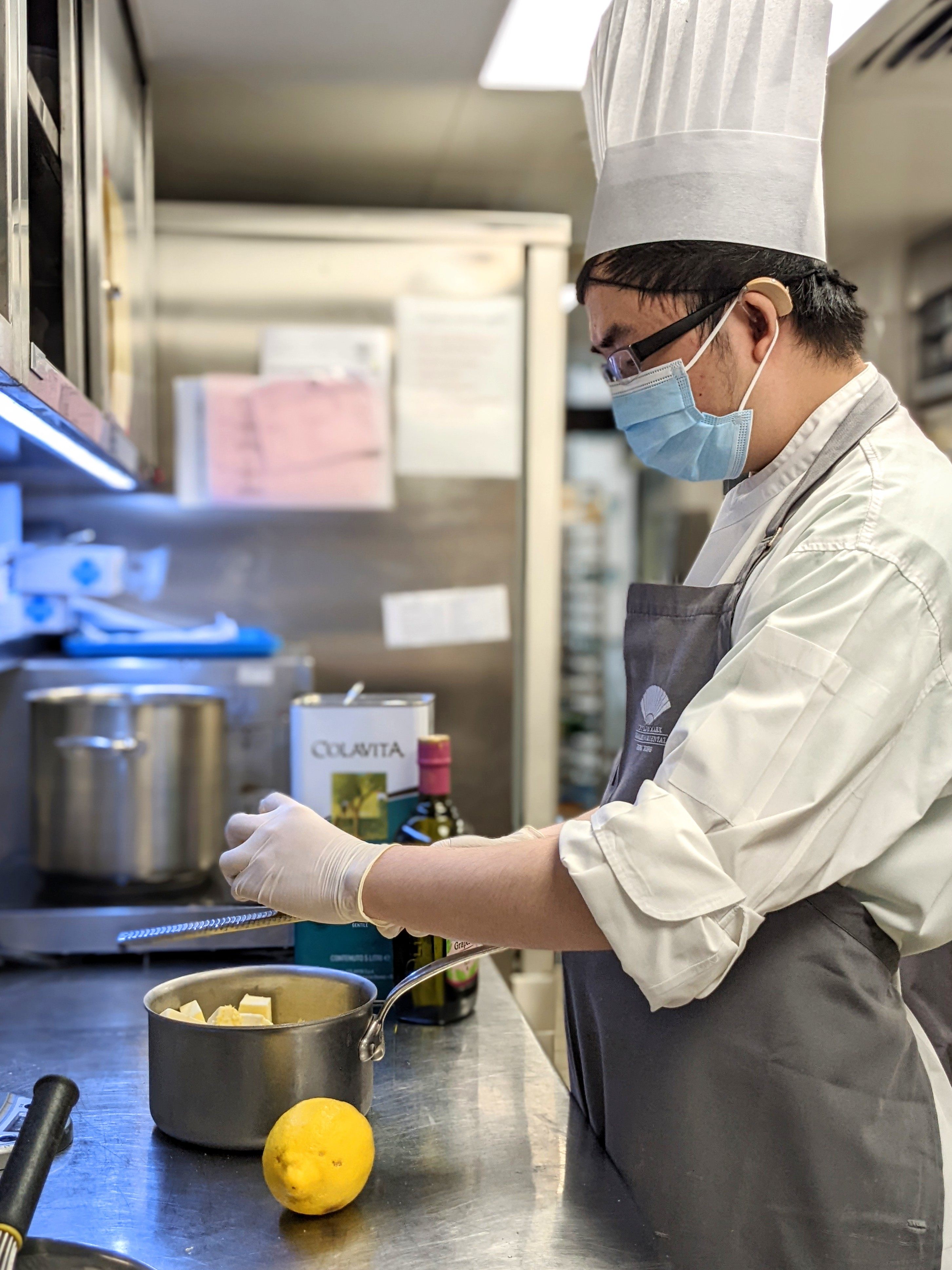 After taking cooking courses offered by the Shine Skills Centre, Gu Shi-yi realised that his life goal was to work in a kitchen. Photo: The Landmark Mandarin Oriental