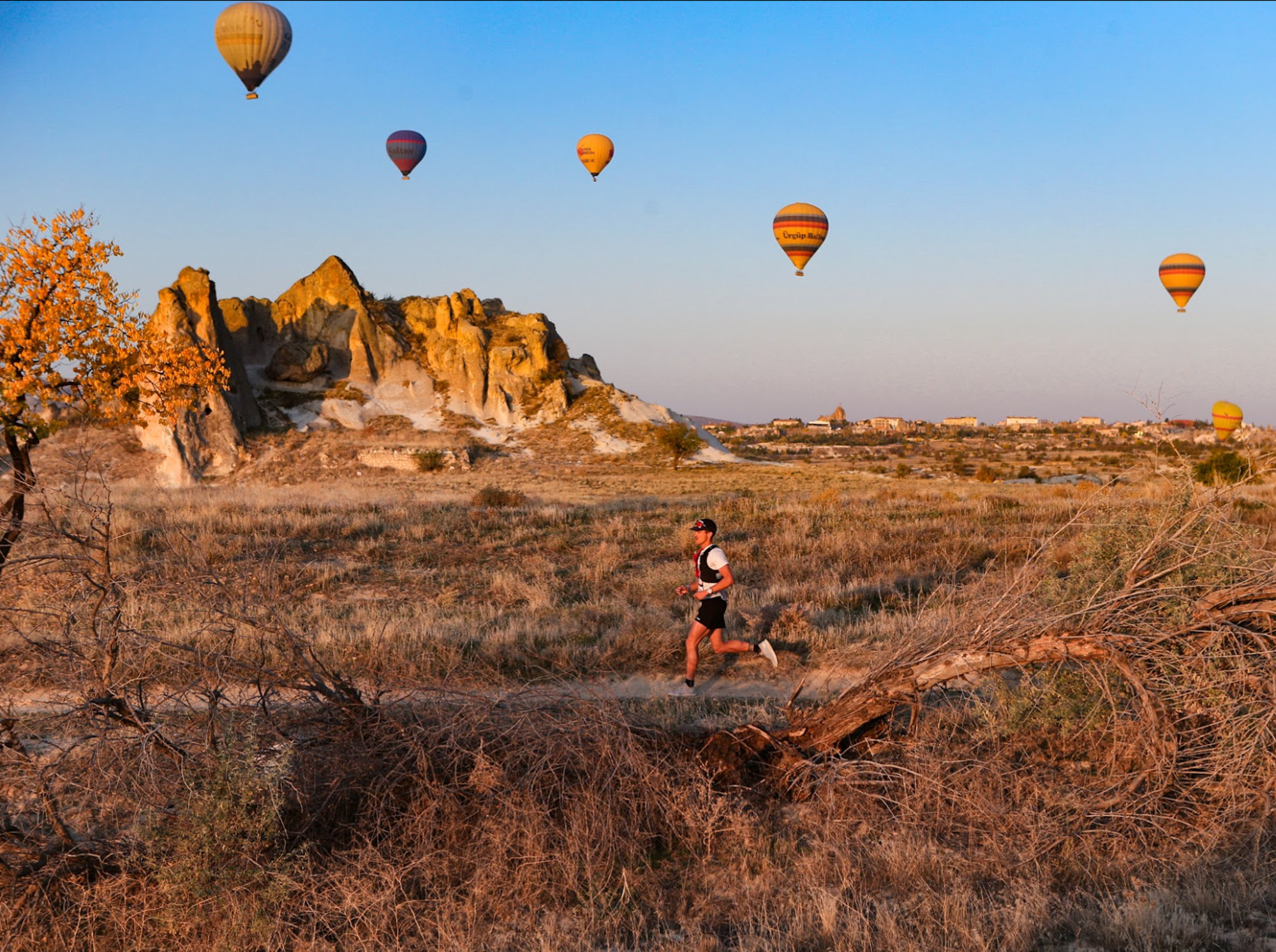 The annual Cappadocia Ultra Trail takes place during the autumn, which is when the desert comes alive with seasonal colours. Photo: Cappadocia Ultra Trail