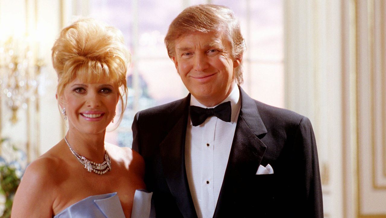 Donald and Ivana Trump were married for 15 years and even appeared in this TV advert for Pizza Hut together. Photos: @FanaTeresafana/Twitter