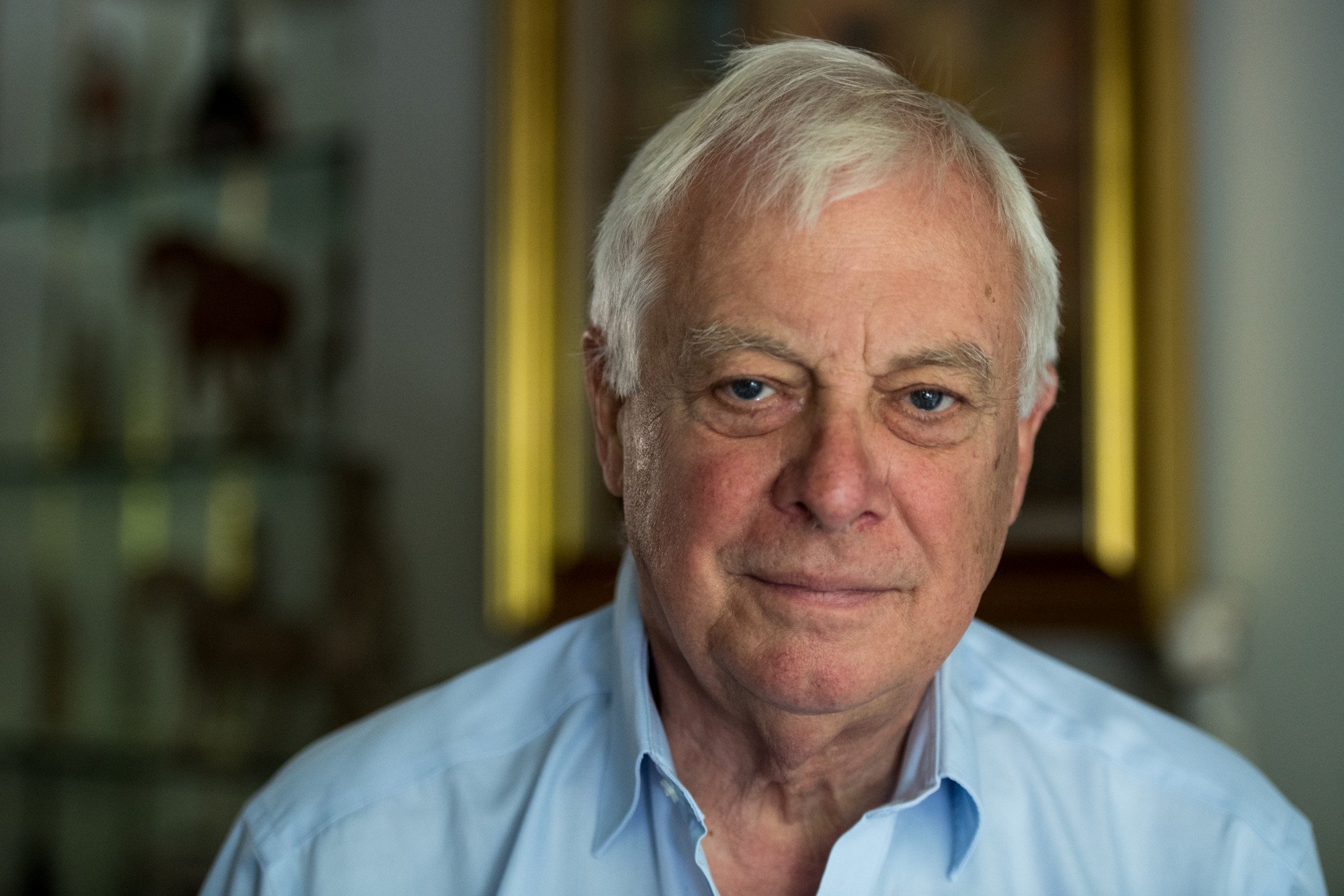 Patten photographed at his home in London in 2017. Photo: AFP