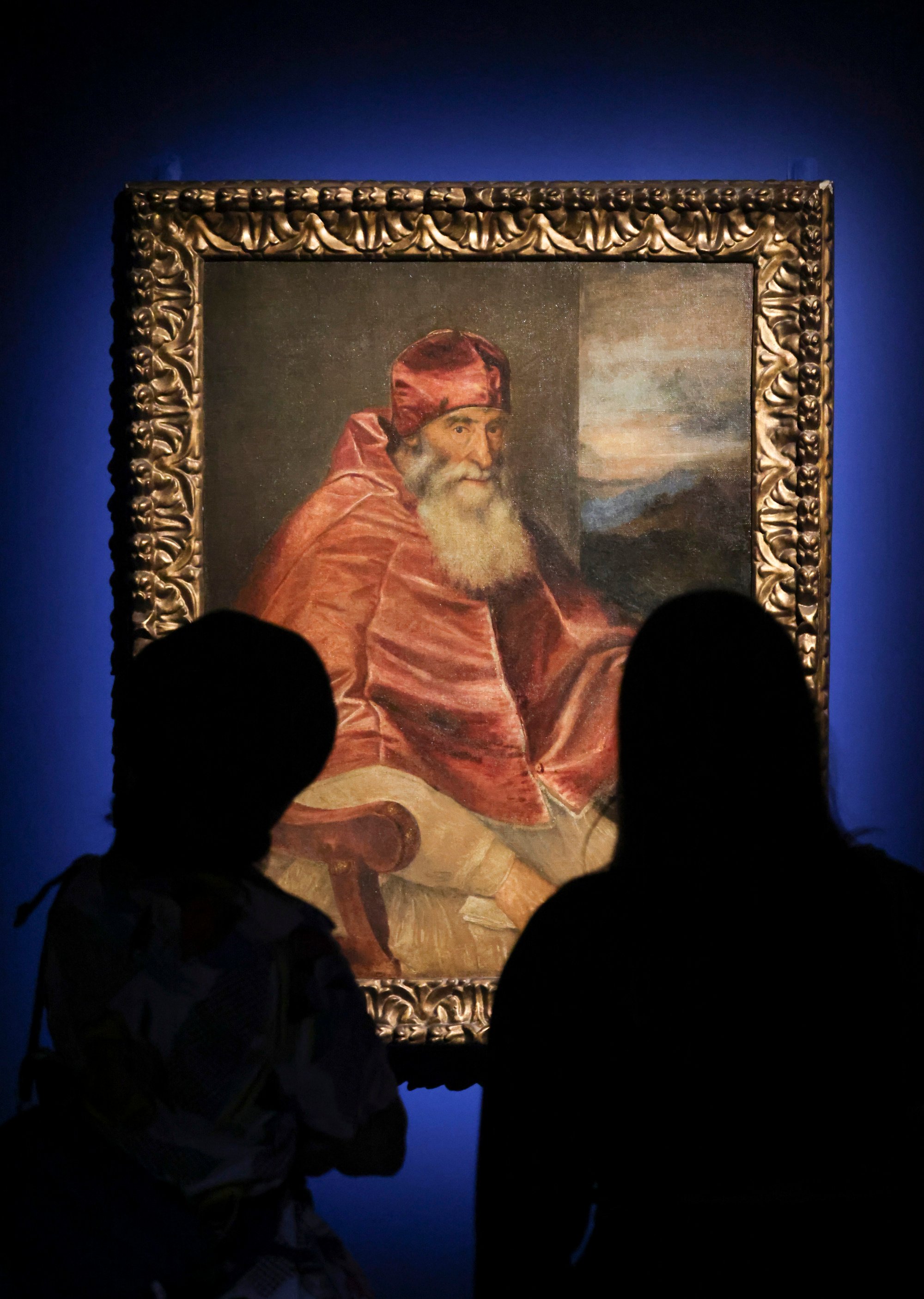 Titian’s Portrait of Pope Paul III with the Camauro (1545-6). Photo: Nora Tam