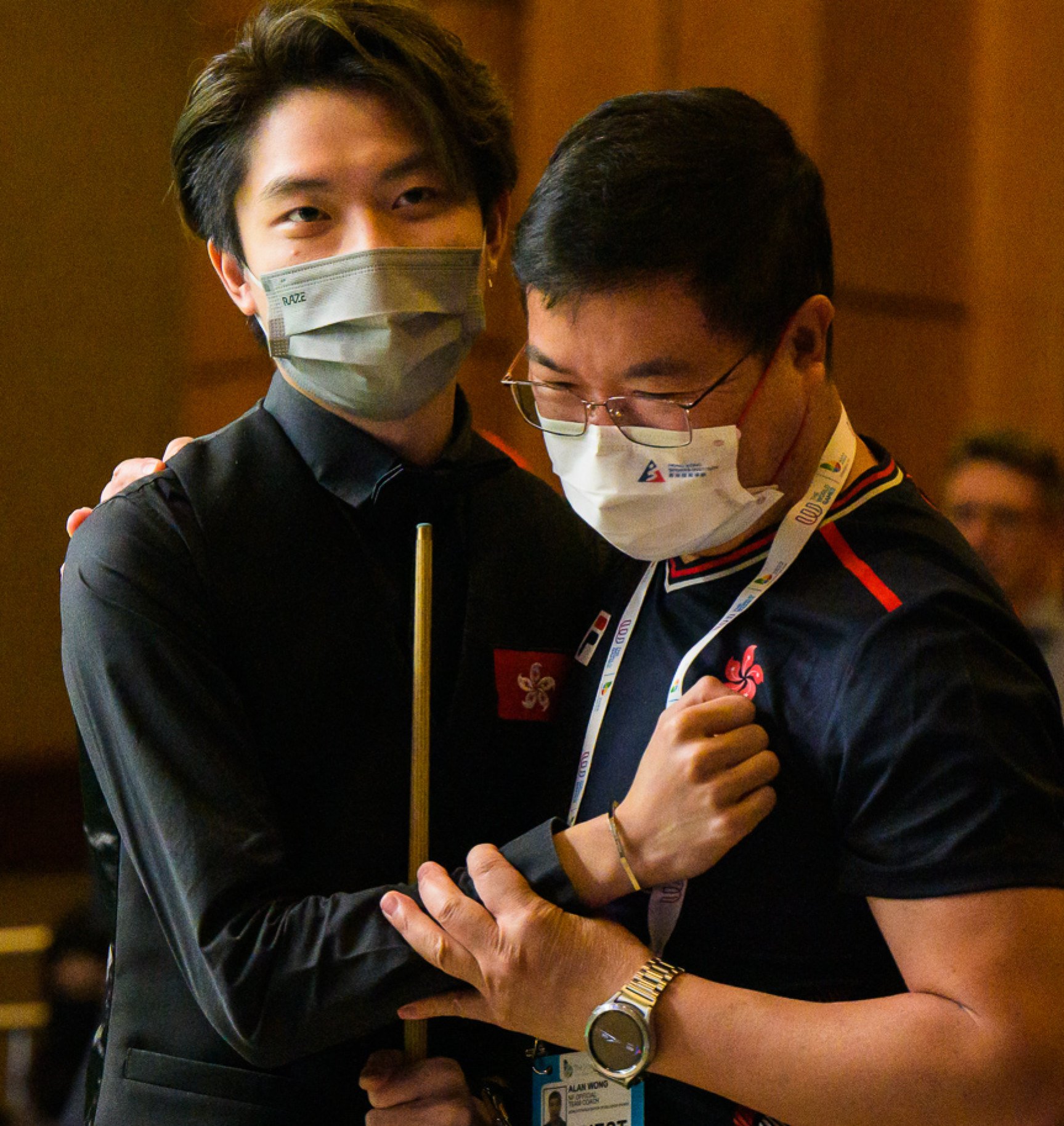 Both Cheung Ka-wai and coach Alan Wong were concerned about the missing cue. Photo: WCBS