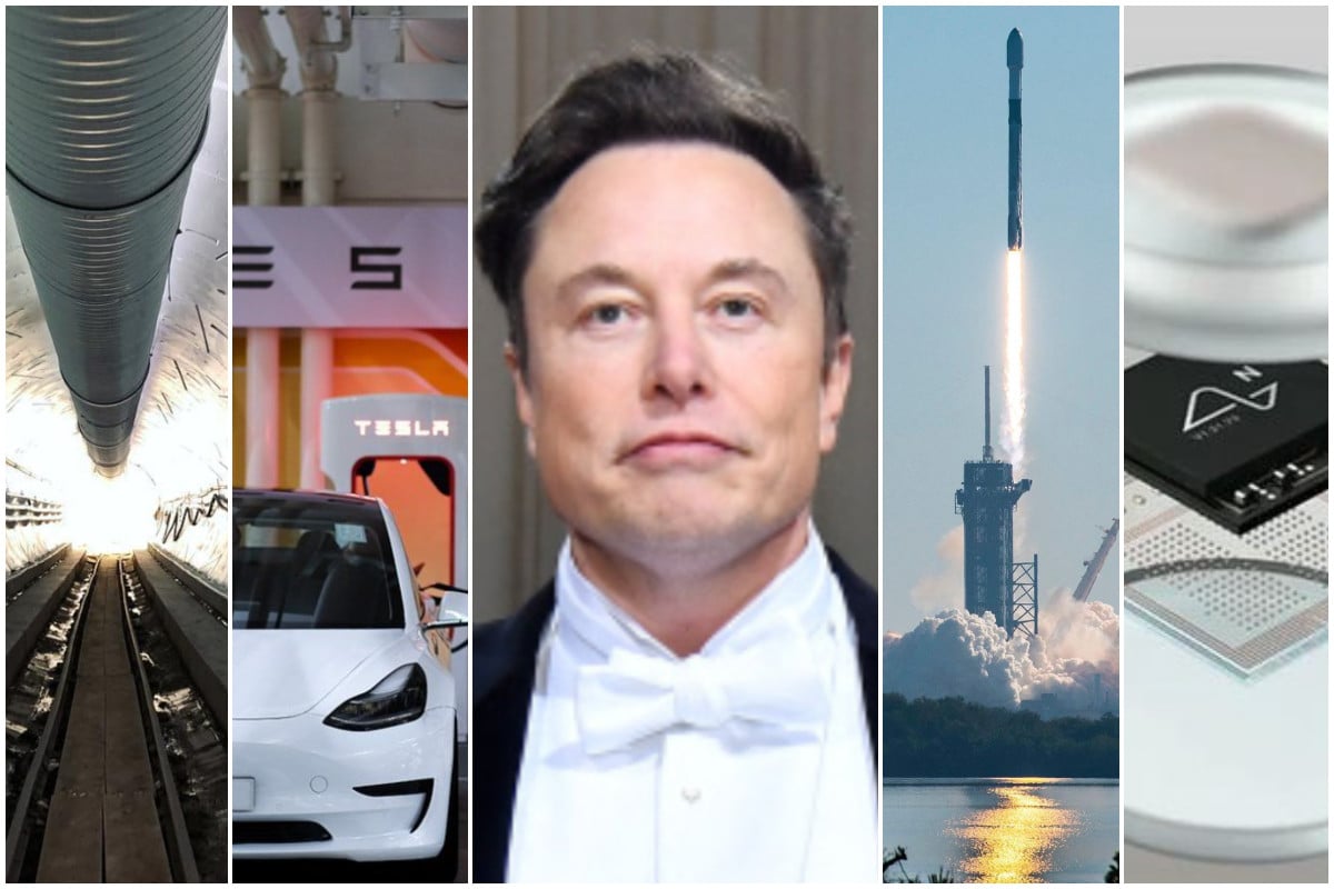 Elon Musk has either invested in or built some of the world’s most profitable companies from scratch, so how do they rank against each other? Photos: @boringcompany, @tesla_hk, @spacex, @neura.link/Instagram; AFP