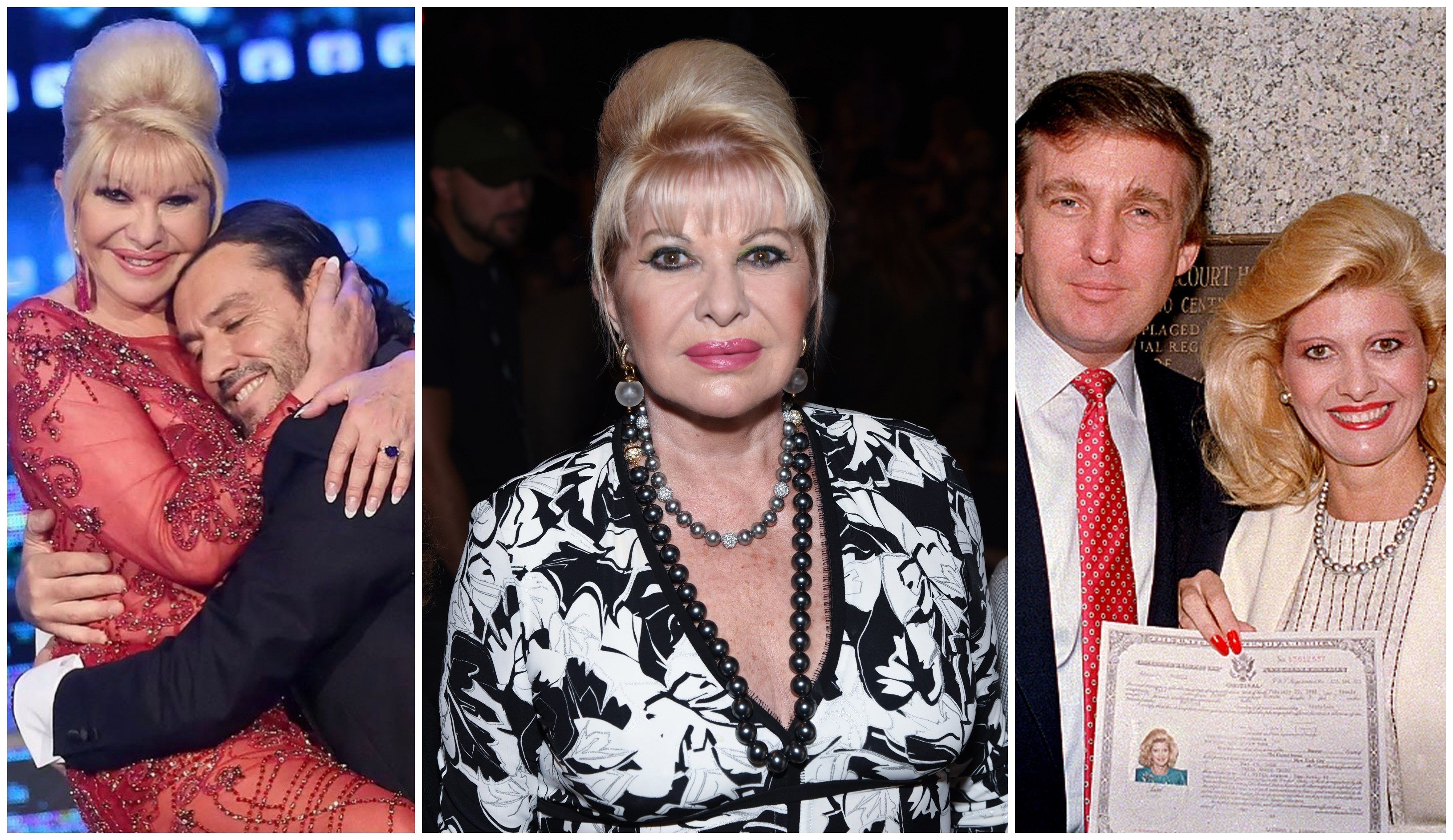 She may have been single when she died, but Ivana Trump was married four times, including to Rossano Rubicondi (left) and Donald Trump (right), of course. Photos: @NotHoodlum/Twitter, MCT, AP