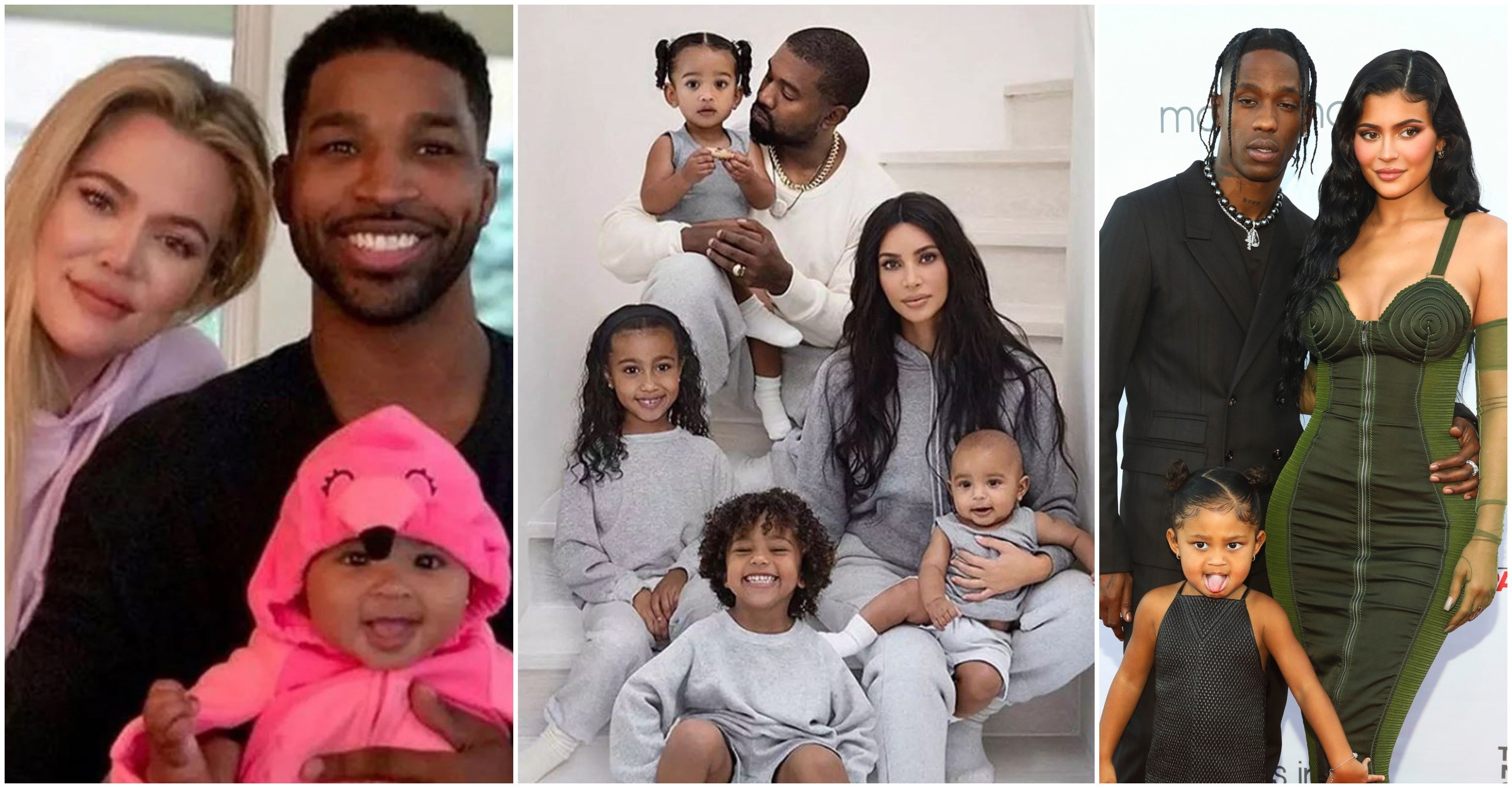 What do the Kardashian and even Jenner sisters have in common? They’ve all made sure their children share the same dad, no matter what. Photos: @khloekardashian, @kimkardashian,/Instagram, AP