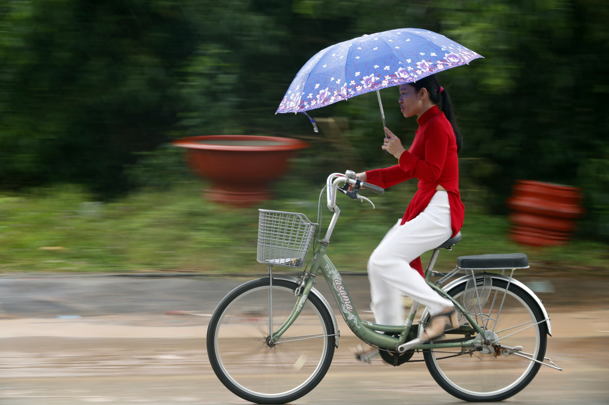 Yes, we know it’s been raining in Phu Quoc, Vietnam, thank you. Photo: Godong/Universal Images Group via Getty Images