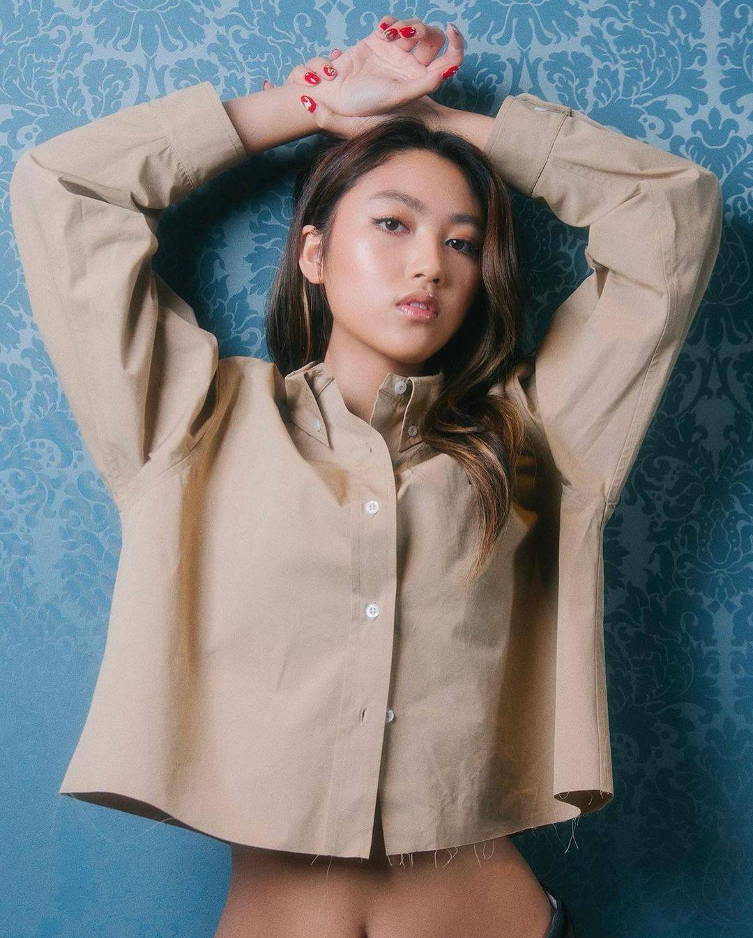 Ella Yam is a model and daughter of Hong Kong film star Simon Yam and Shanghai-born supermodel Qi Qi. Photo: @ellayamm/Instagram