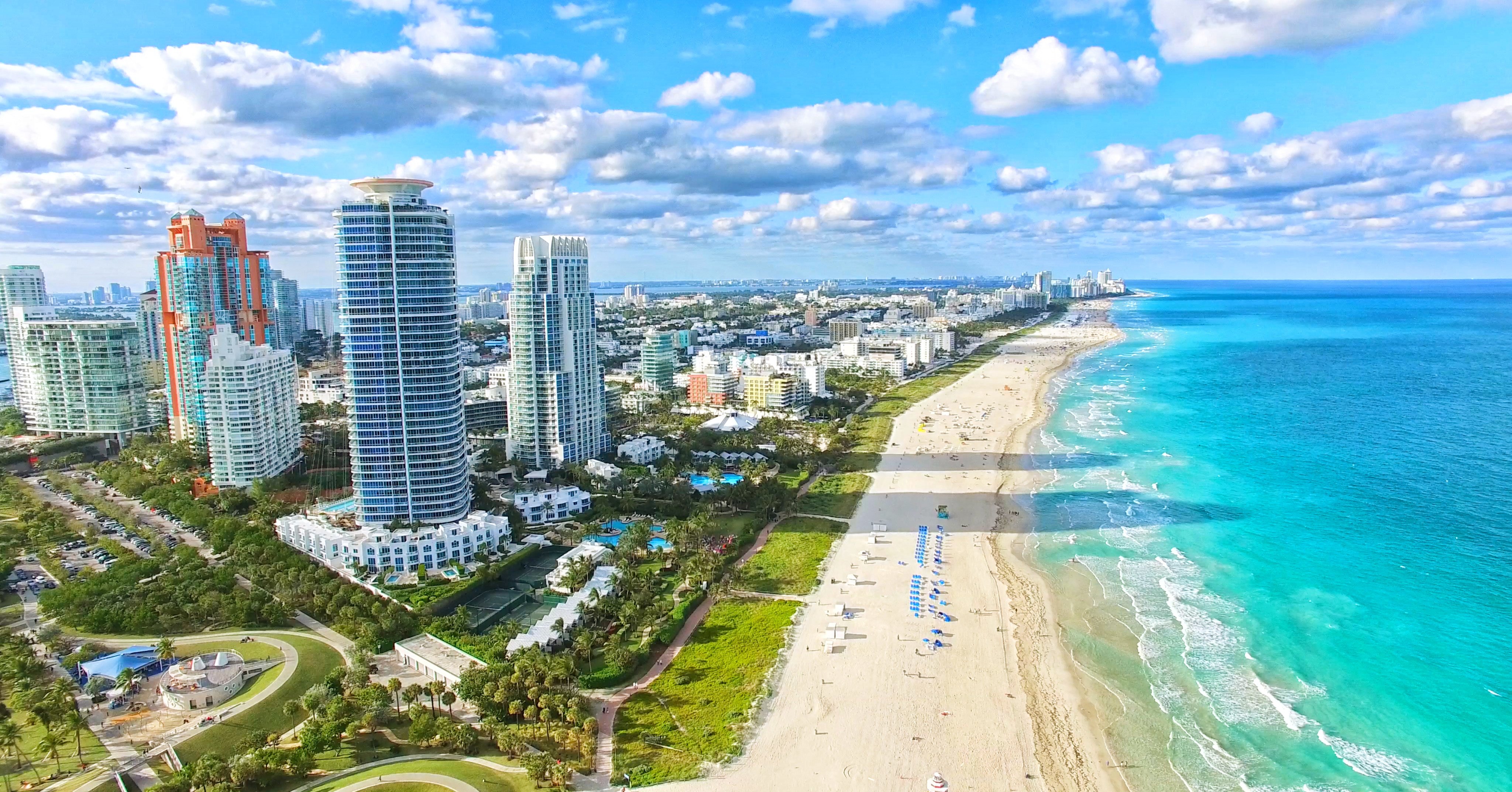 Miami’s South Beach is seen in Florida. Florida was the top destination for foreign buyers of US property. Photo: Shutterstock