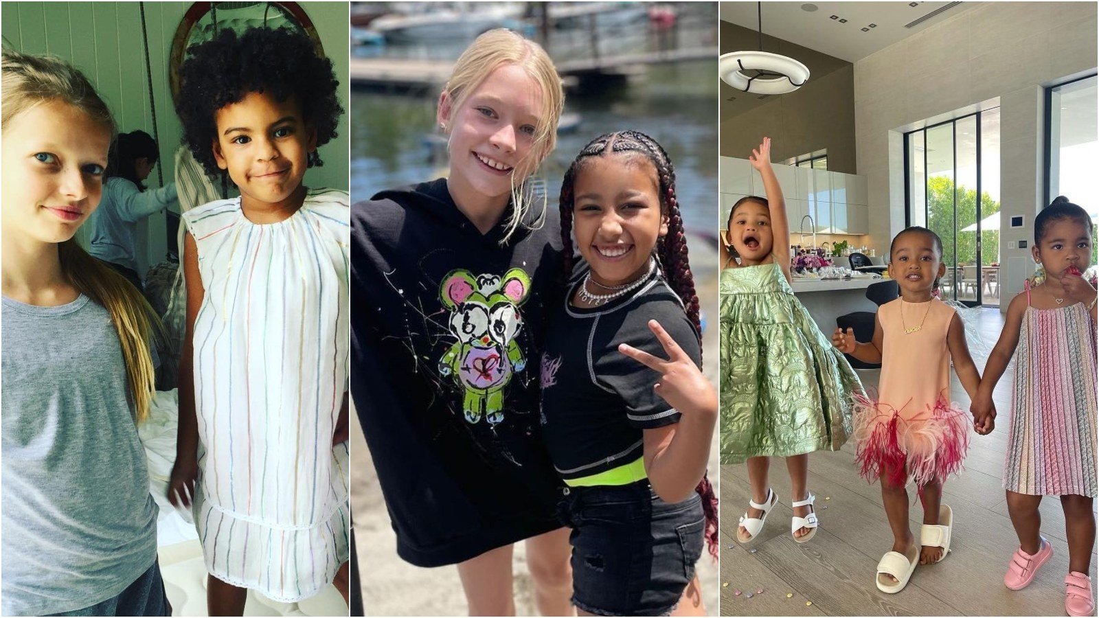 Apple Martin and Blue Ivy Carter, North West and Maxwell Simpson and the Kardashian-Jenner girls are shaping up to be as good friends as their parents. Photos: @gwynethpaltrow, @kimkardashian, @jessicasimpson/Instagram