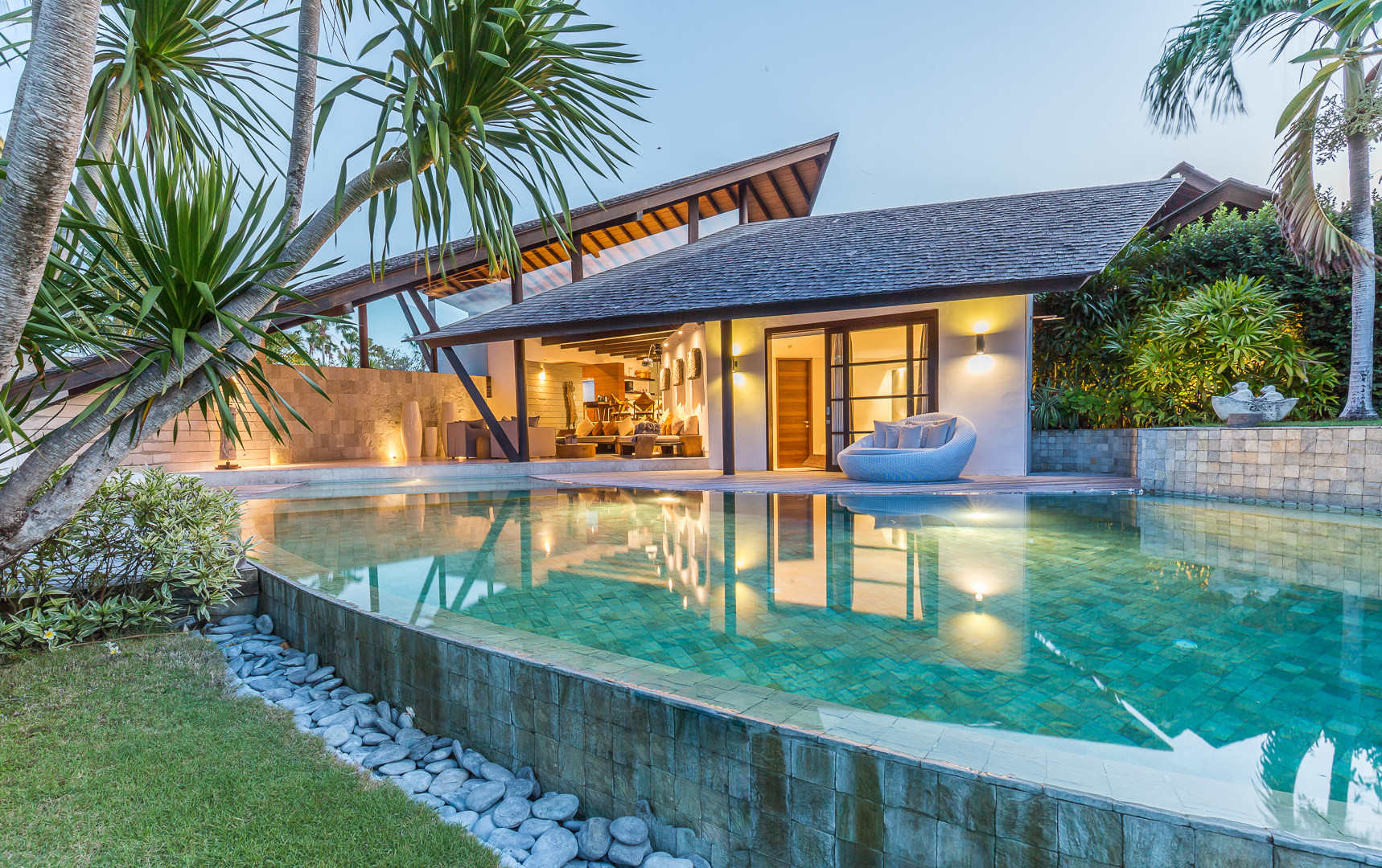 A luxury villa in a residential resort in Seminyak, Bali, typical of this form of property investment that is growing in popularity around the world. Photo: Exotiq Property