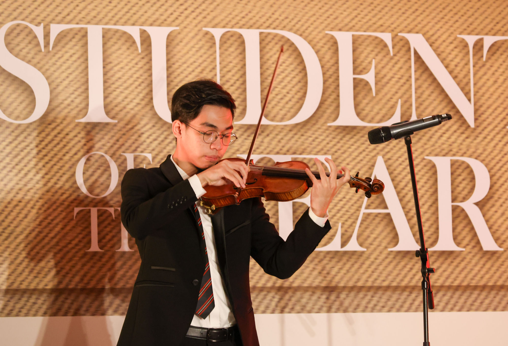 The performing artist award went to Enoch Li Yui-ching of Diocesan Boys’ School. Photo: Dickson Lee