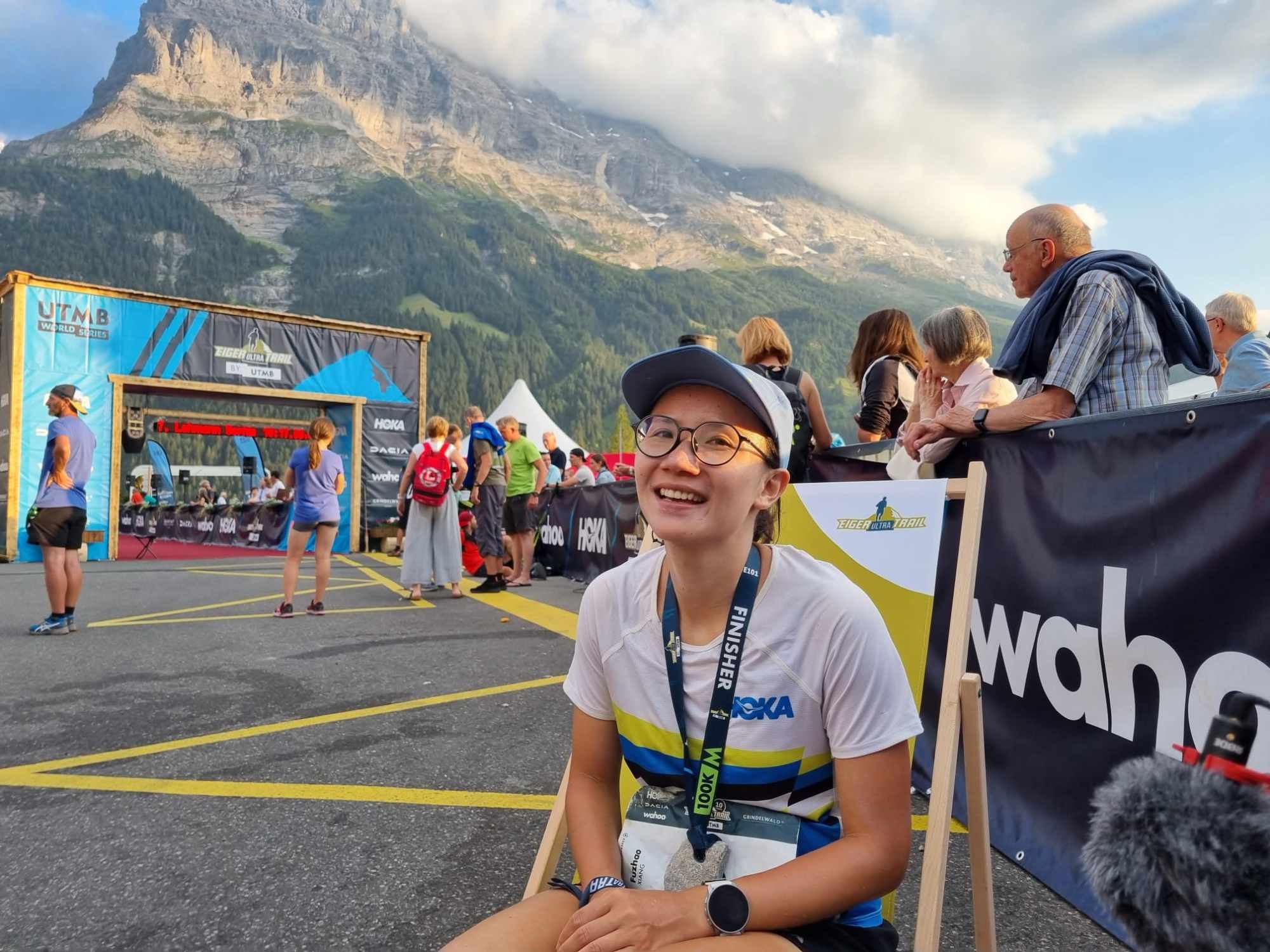 Xiang Fuzhao after finishing fourth at the Eiger Ultra Trail. Photo: Li Sheng