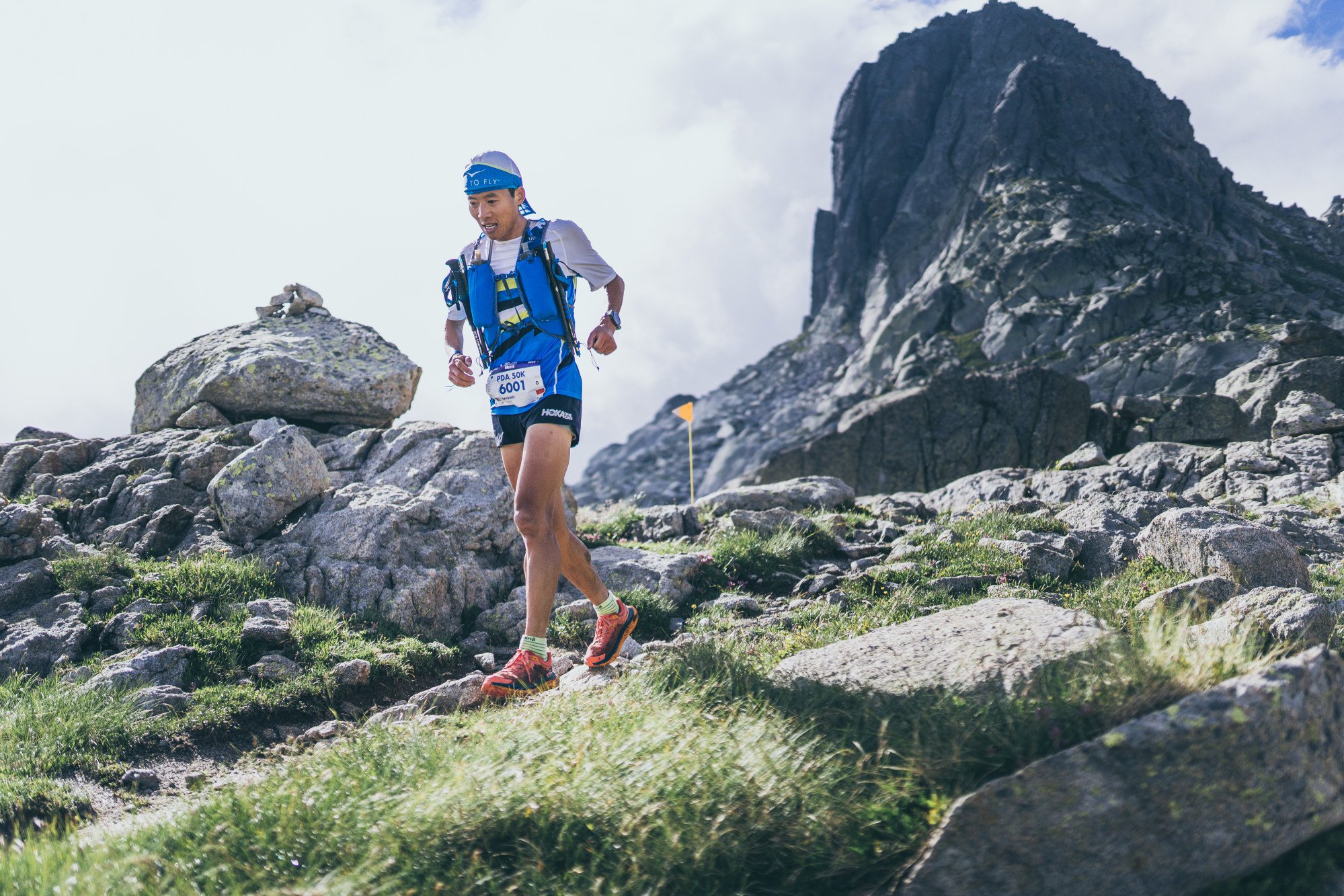 Yun Yanqiao on the way to winning the Val d’Aran by UTMB. PhotoL: Handout
