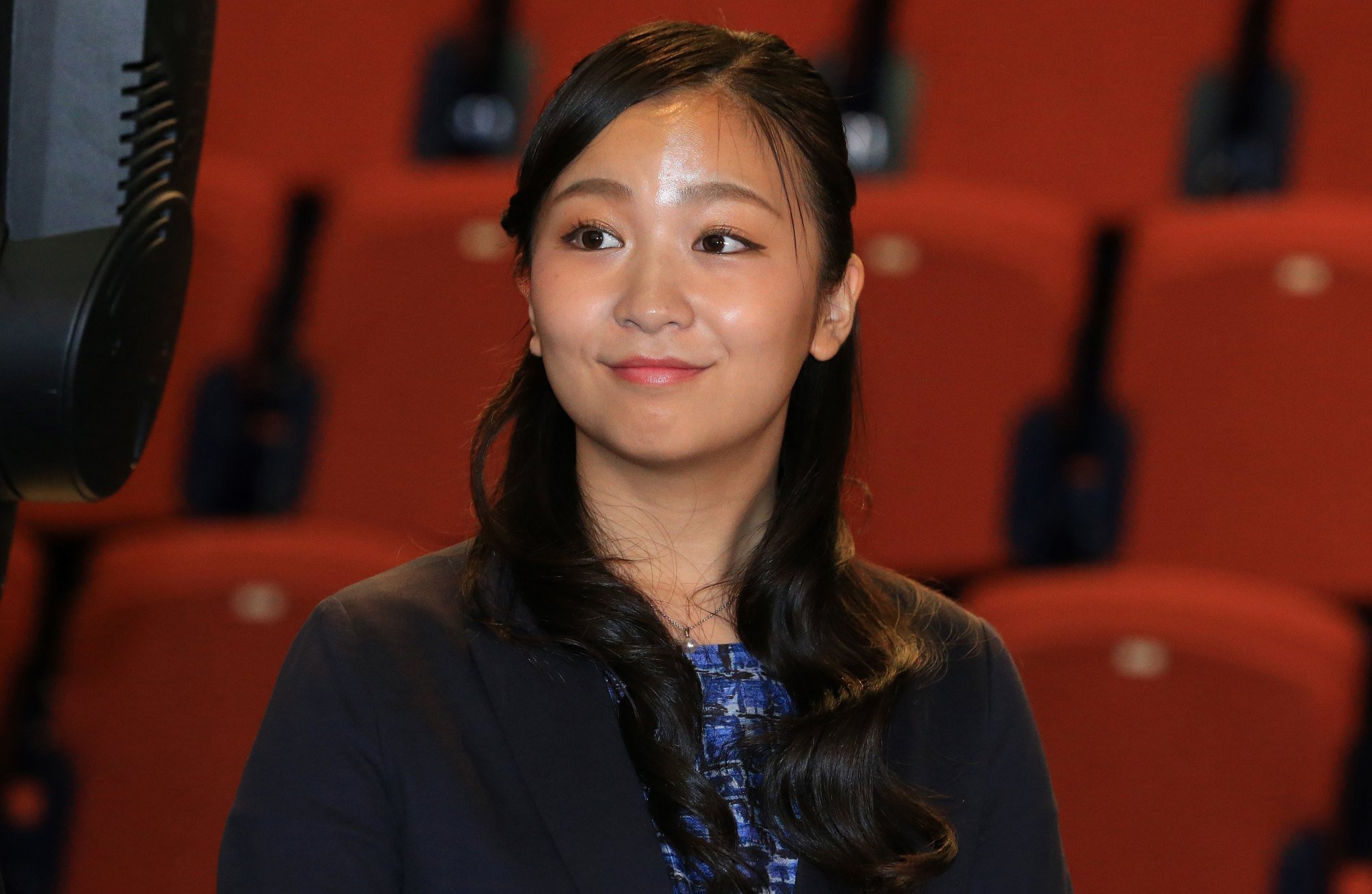 Japan’s Princess Kako, the daughter of Japan’s Prince Akishino and Princess Kiko, attends a photocall in the Stage building at Leeds University in northern England, in June 2018. Photo: AFP