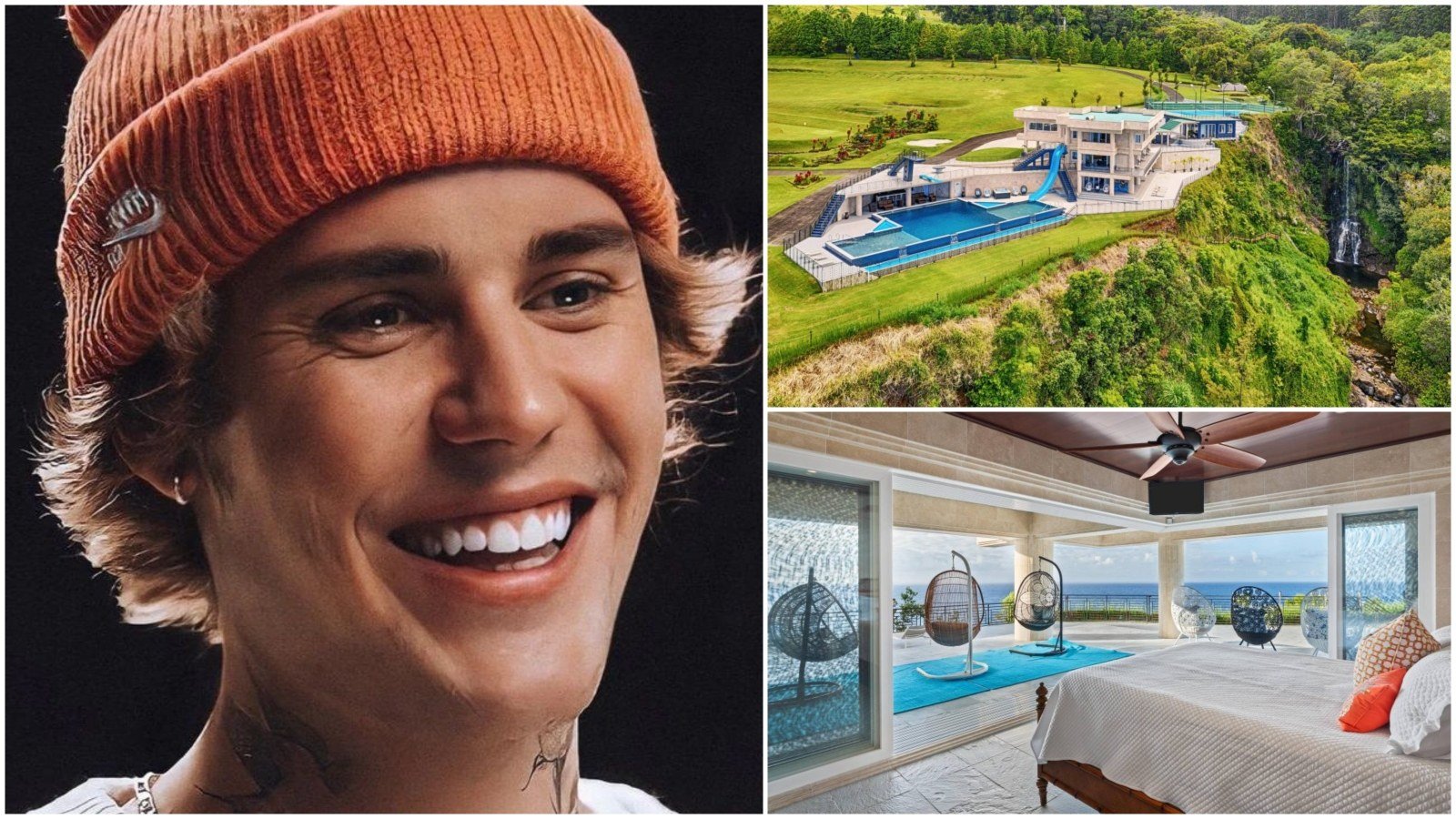 Justin Bieber paid US$10,000 a night for two weeks to stay at Hawaii’s Waterfalling Estate. Photos: Top Ten Real Estates, @justins_belieber_._/Instagram