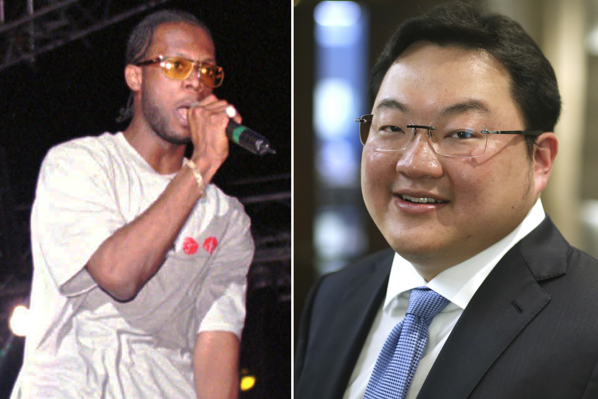 A combination image showing US rapper ‘Prez’ Michel and Malaysian businessman Jho Low