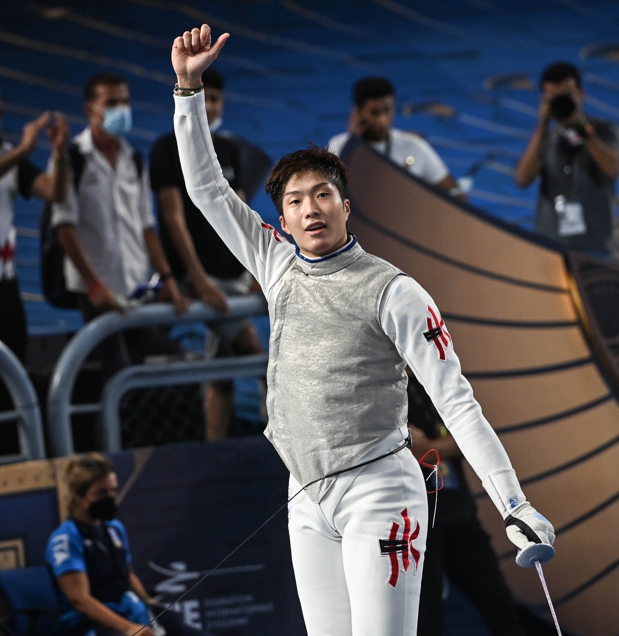 Fencer Edgar Cheung Ka-long, the first Hong Kong man to win an Olympics gold medal, is among 28 recipients of the Silver Bauhinia Star award. Photo: FIE