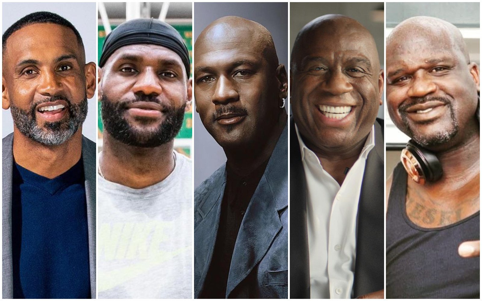 Grant Hill, LeBron James, Michael Jordan, Magic Johnson and Shaquille O’Neal made bank on the court – and millions off it too. Photos: @realgranthill, @lebron, @airjordantalk, @appletv, @shaquille_oneal_fc84/Instagram
