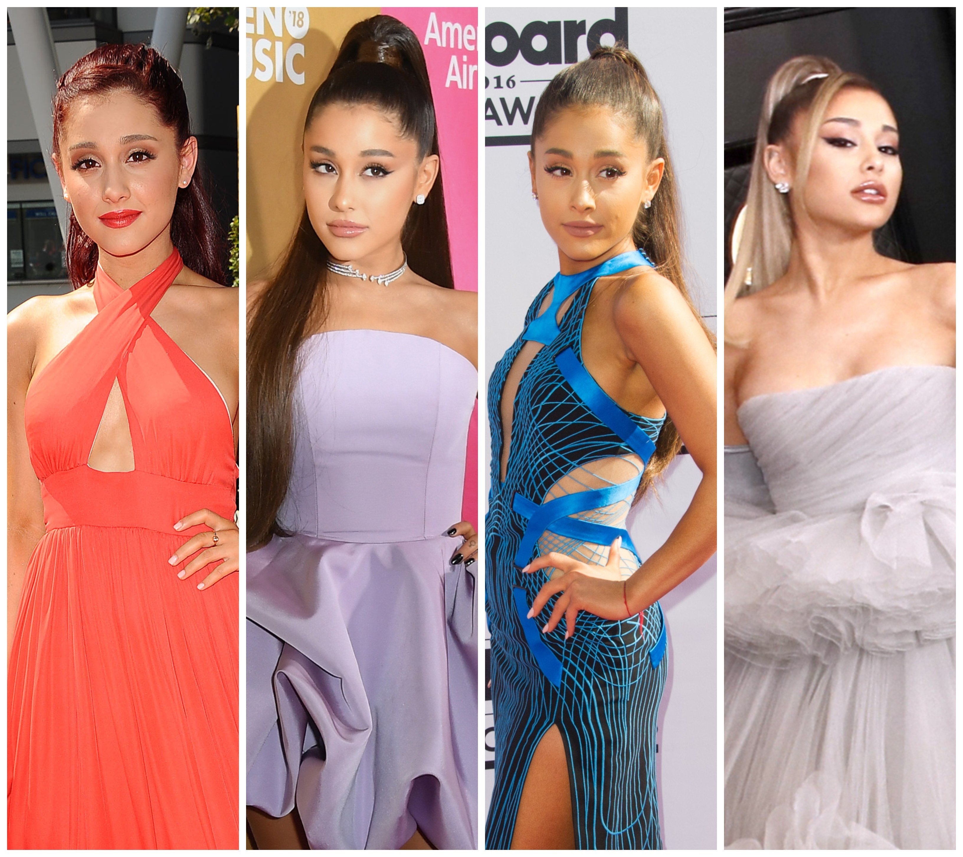 Which of these Ariana Grande looks is your favourite? Photos: FilmMagic, AFP, Getty Images, EPA-EFE