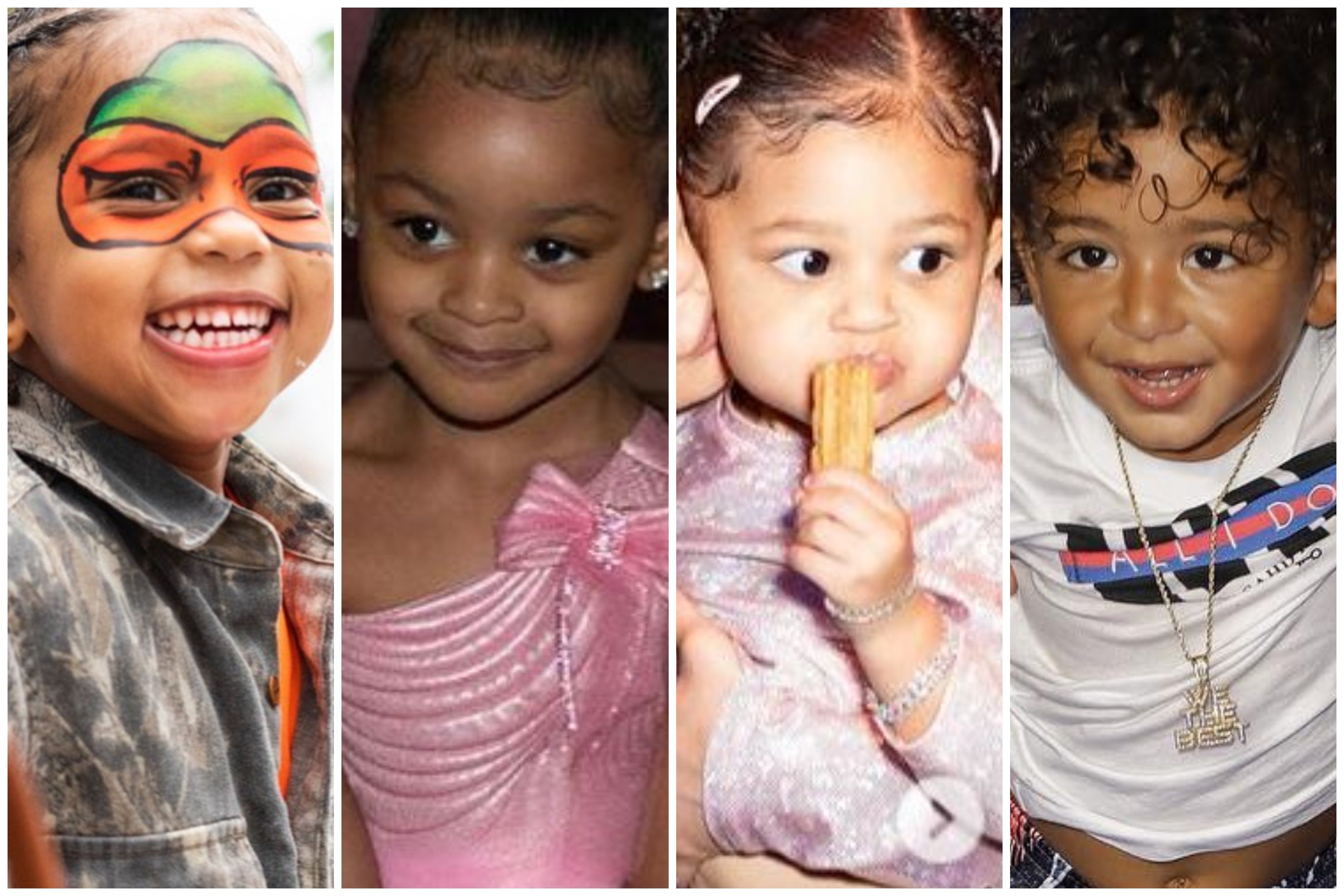 Kim Kardashian’s son Saint West, Cardi B’s daughter Kulture, Kylie Jenner’s daughter Stormi and DJ Khaled’s son Asahd have all had some of the biggest birthday bashes ever. Photos: @kimkardashian, @cardib, @kyliejenner, @asahdkhaled/Instagram