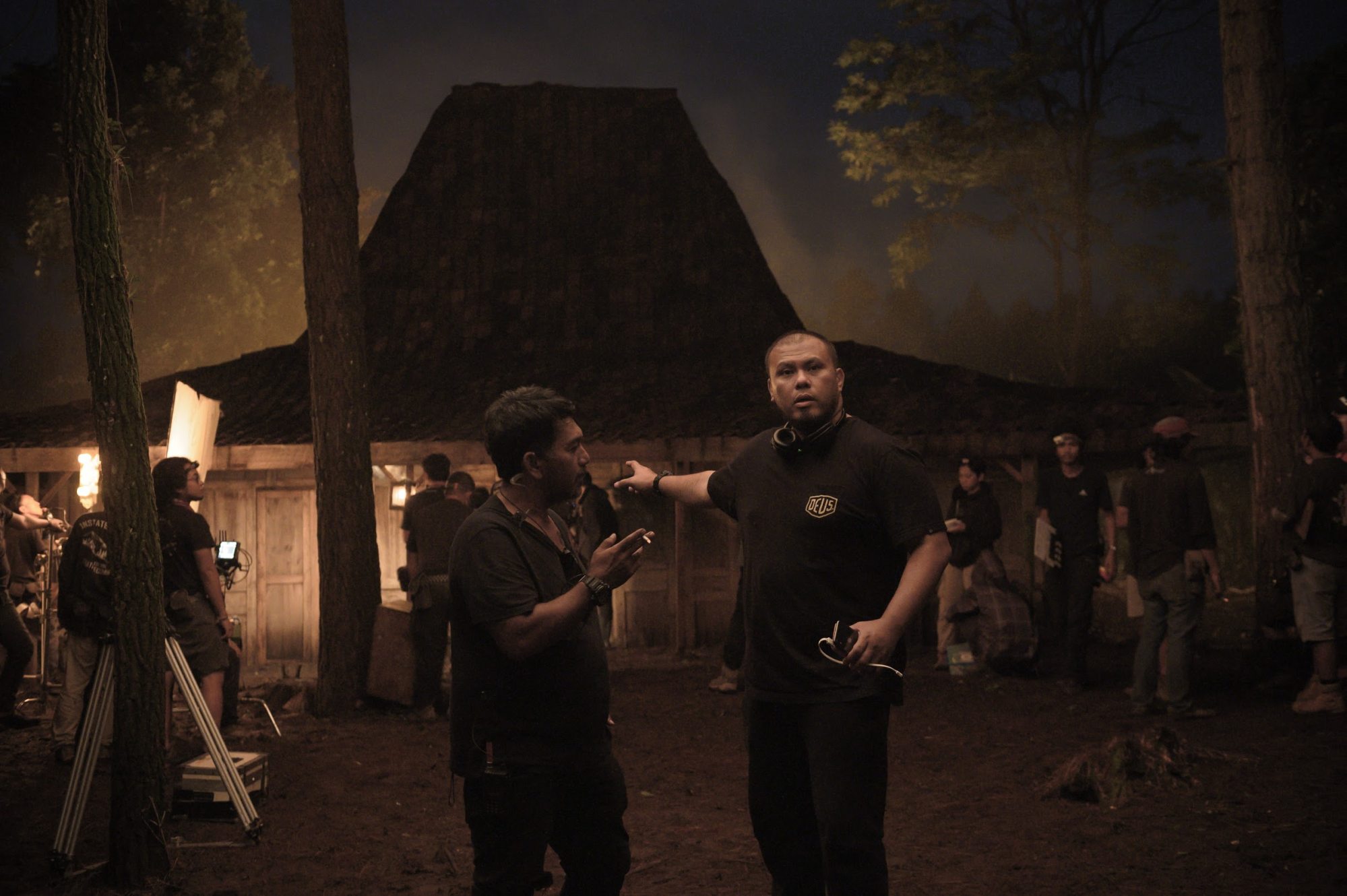 Joko Anwar on the set of Satan’s Slaves.