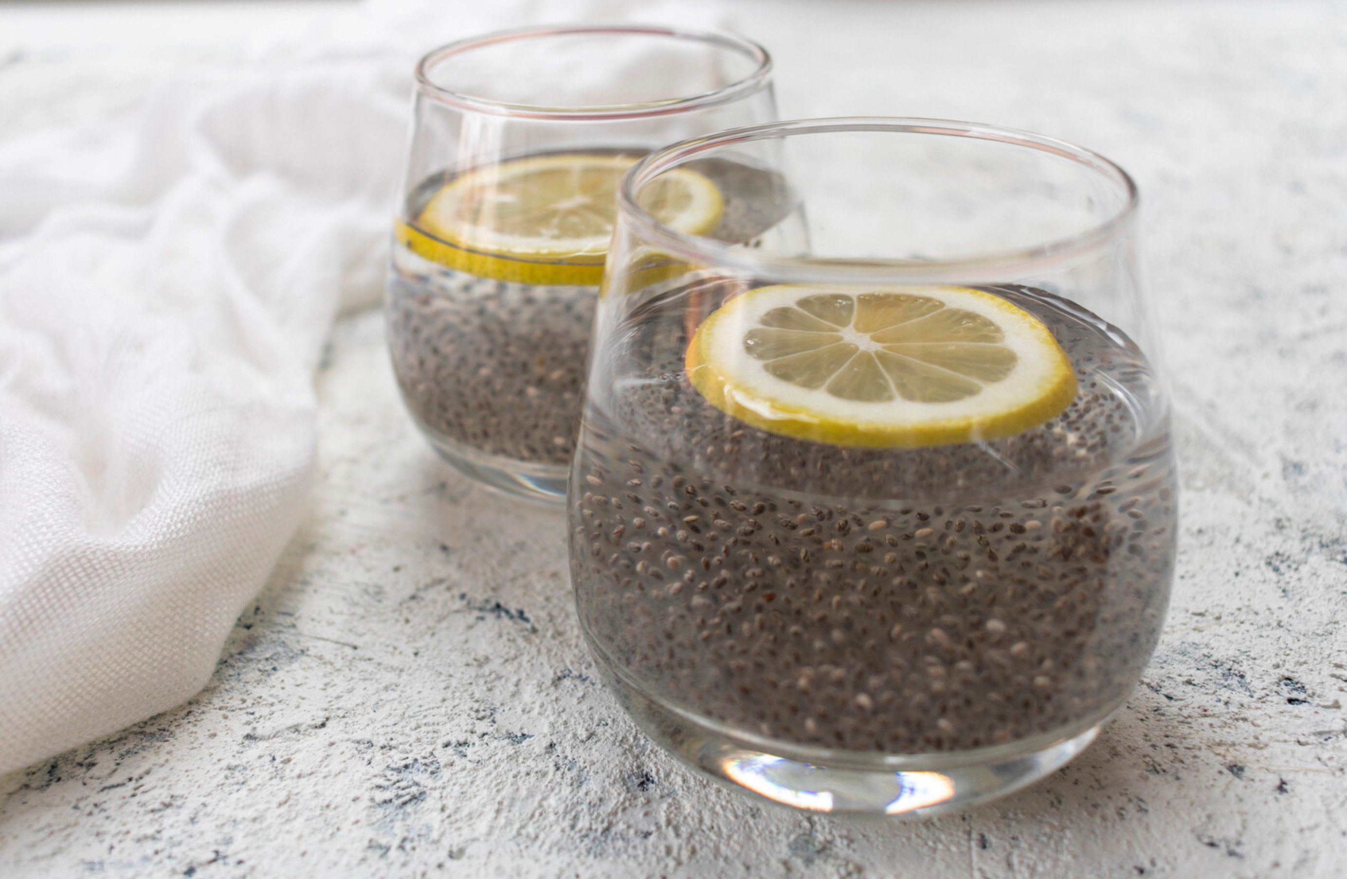 The “internal shower” is a drink made from chia seeds and lemon water that is supposed to relieve constipation, and which is currently a viral trend on TikTok. Photo: Daryl Gioffre