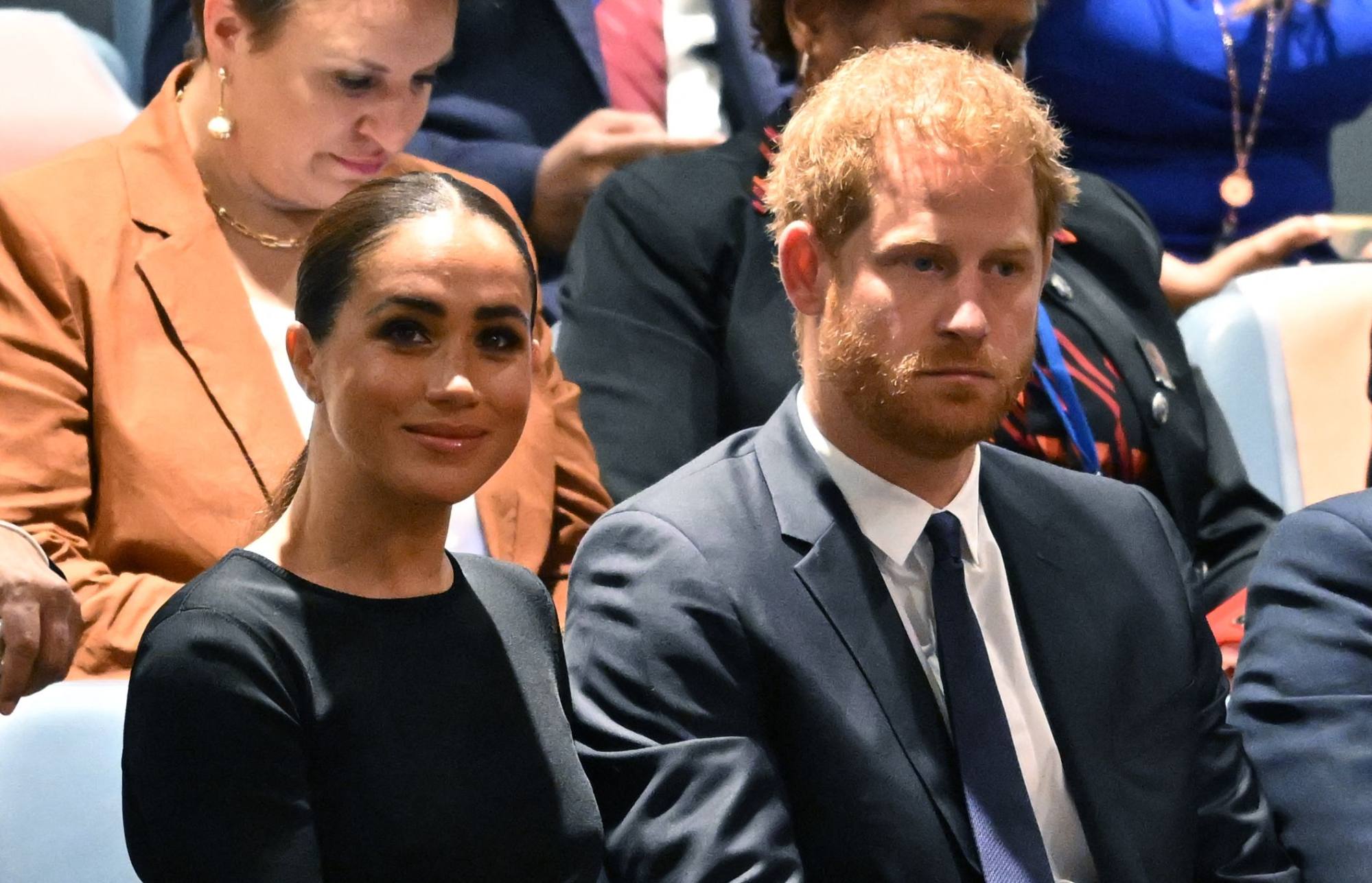 Prince Harry and Meghan Markle remain the subject of countless biographies and opinion pieces, with one journalist describing them as a “threat” to the British royal family. Photo: AFP